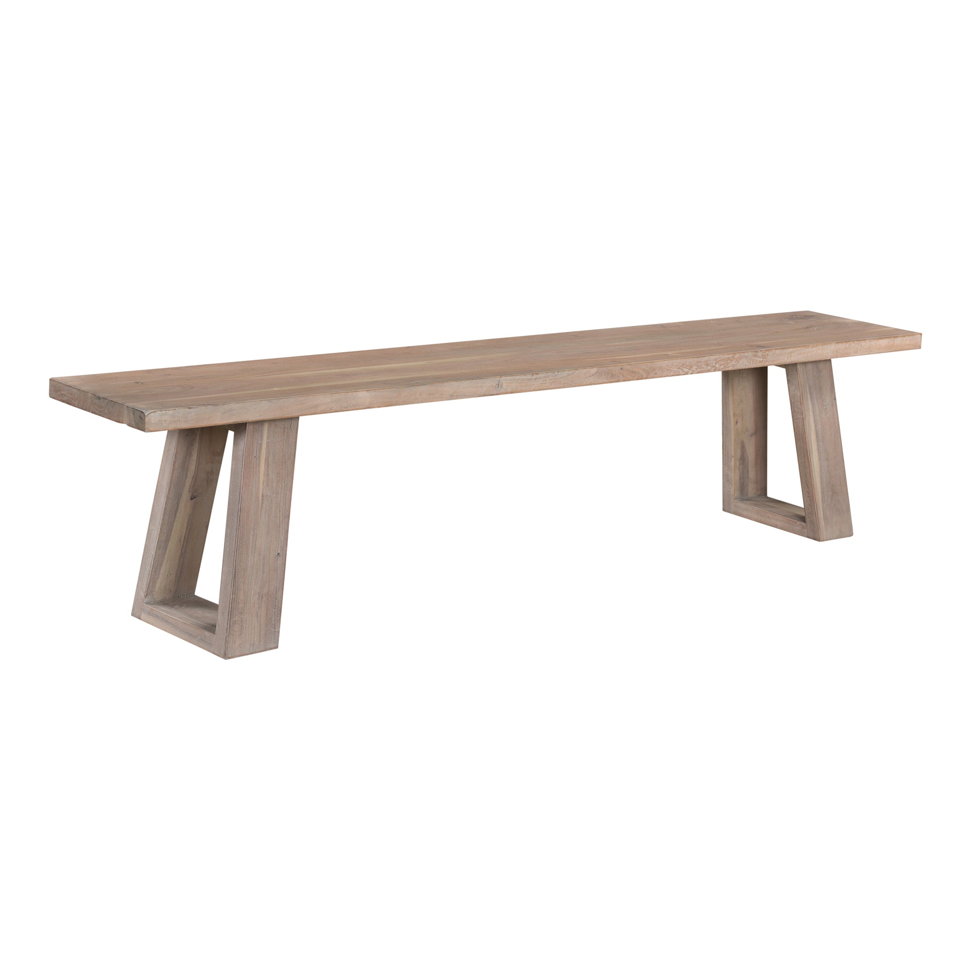 Tanya Bench Light Grey - Moes Home