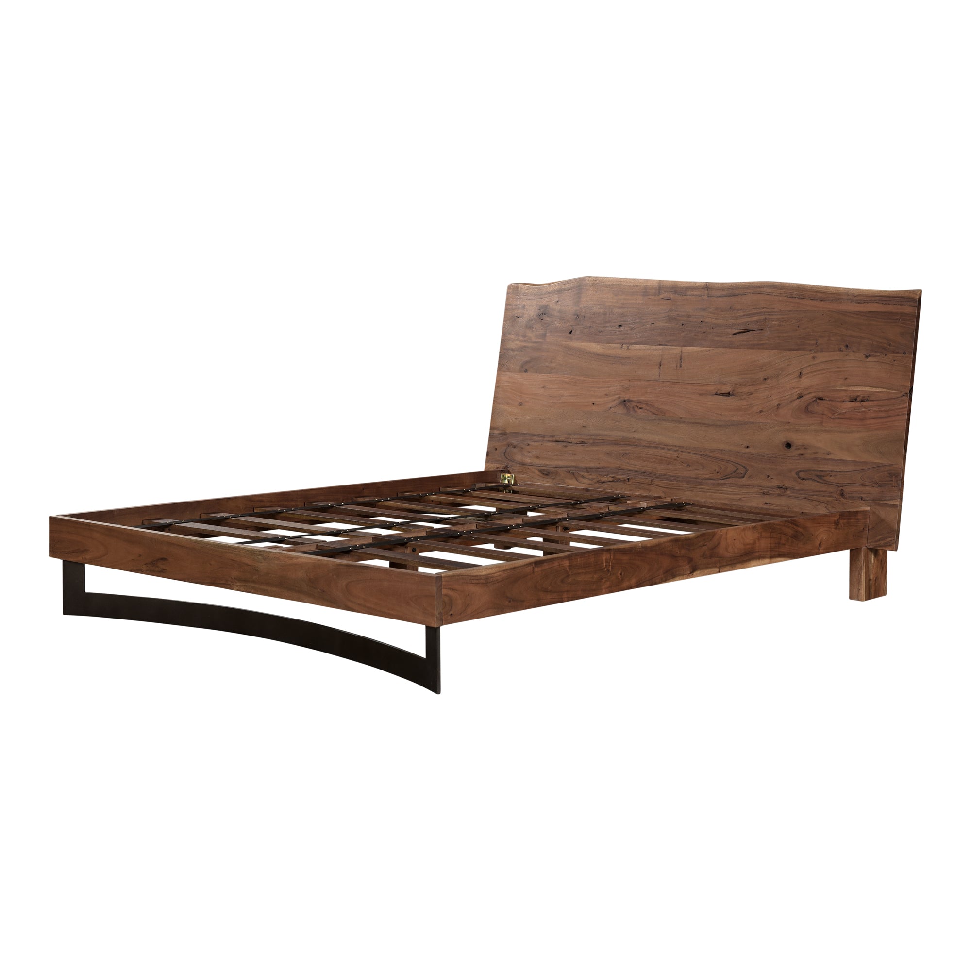 Bent Queen Size Bed Brown - Moes Home