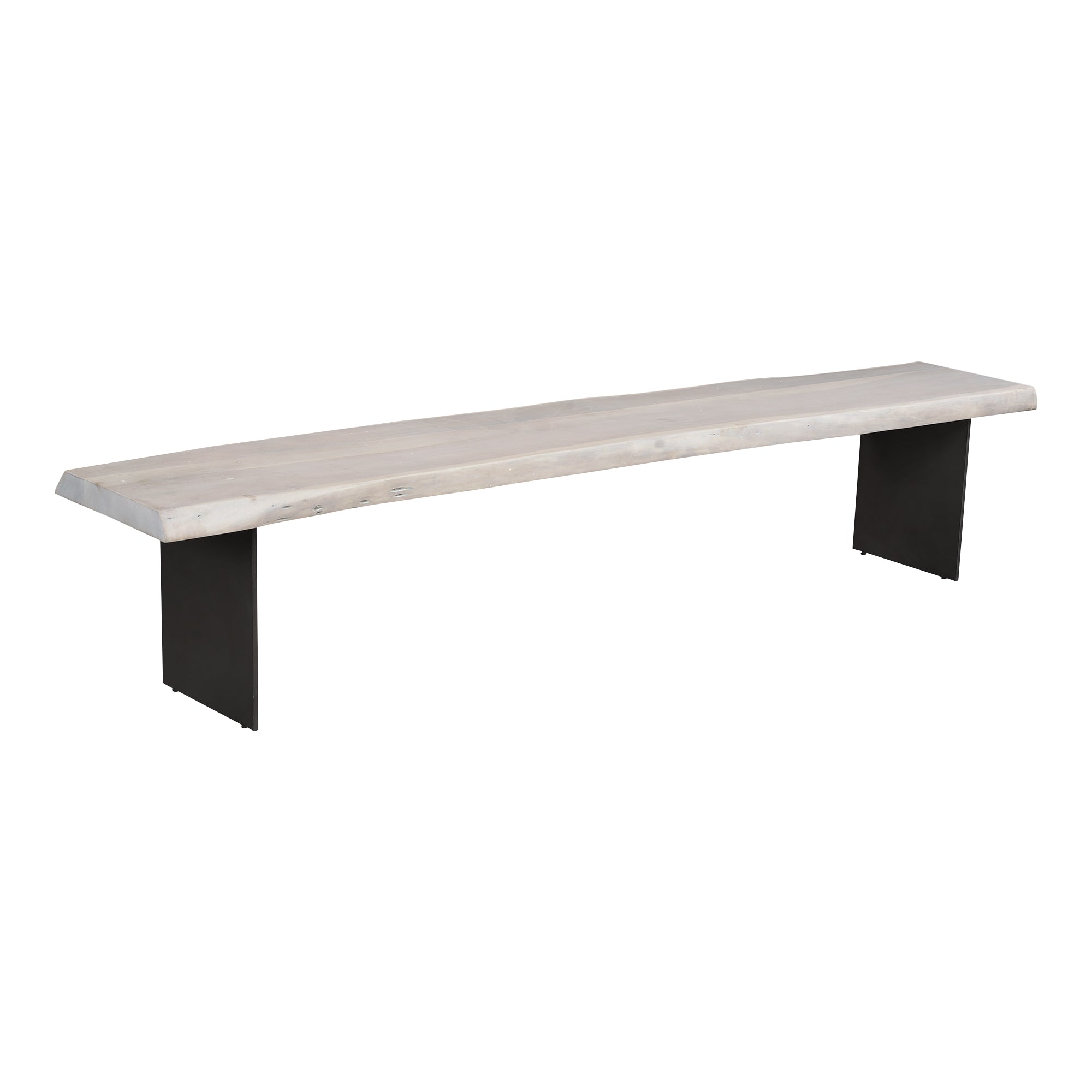 Evans Dining Bench White - Moes Home