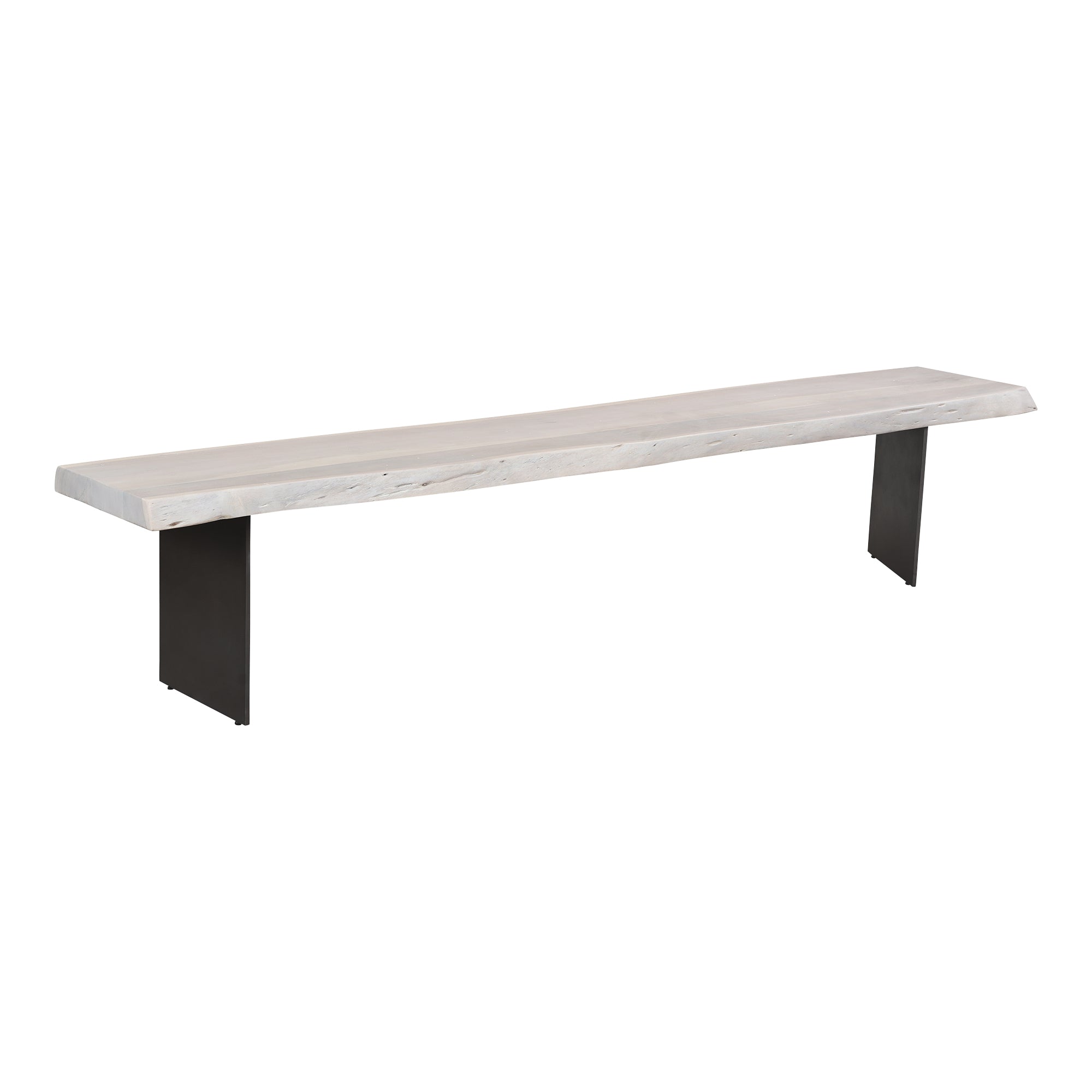 Evans Dining Bench White - Moes Home