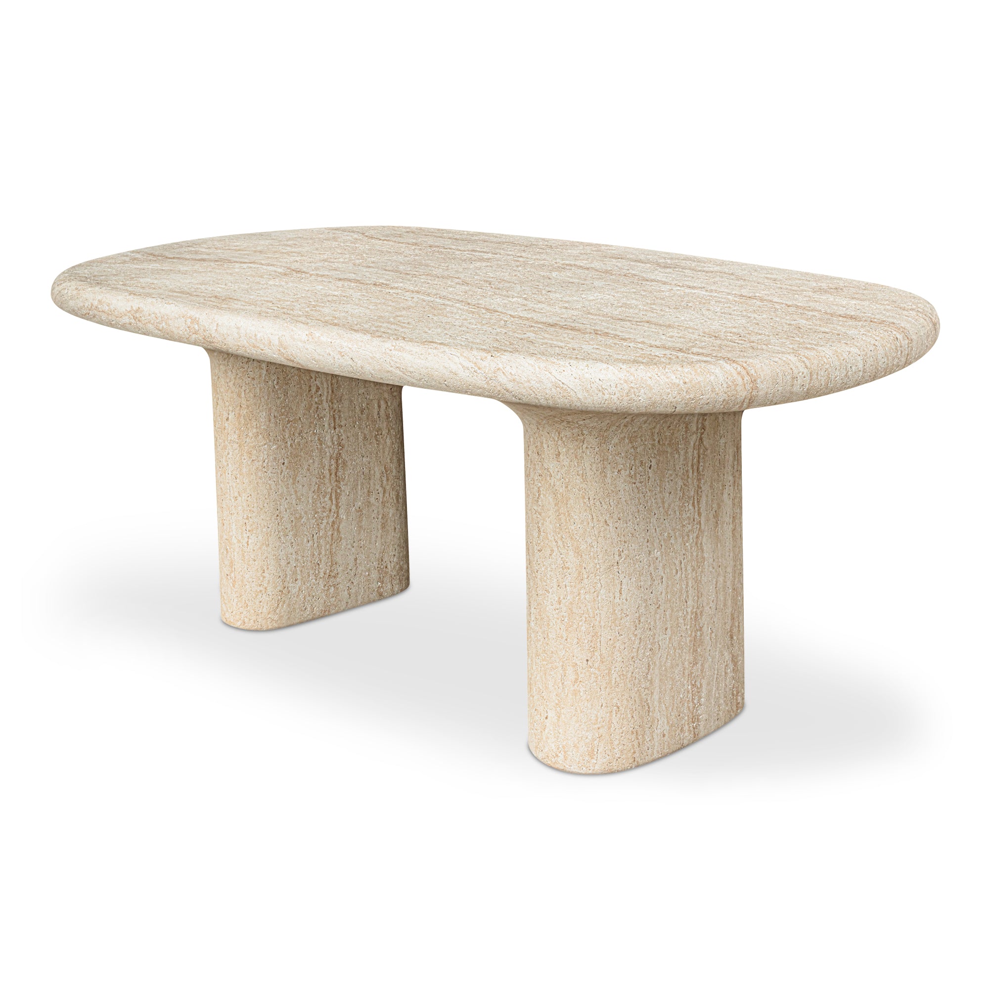 Warby Outdoor Dining Table Beige - Moes Home
