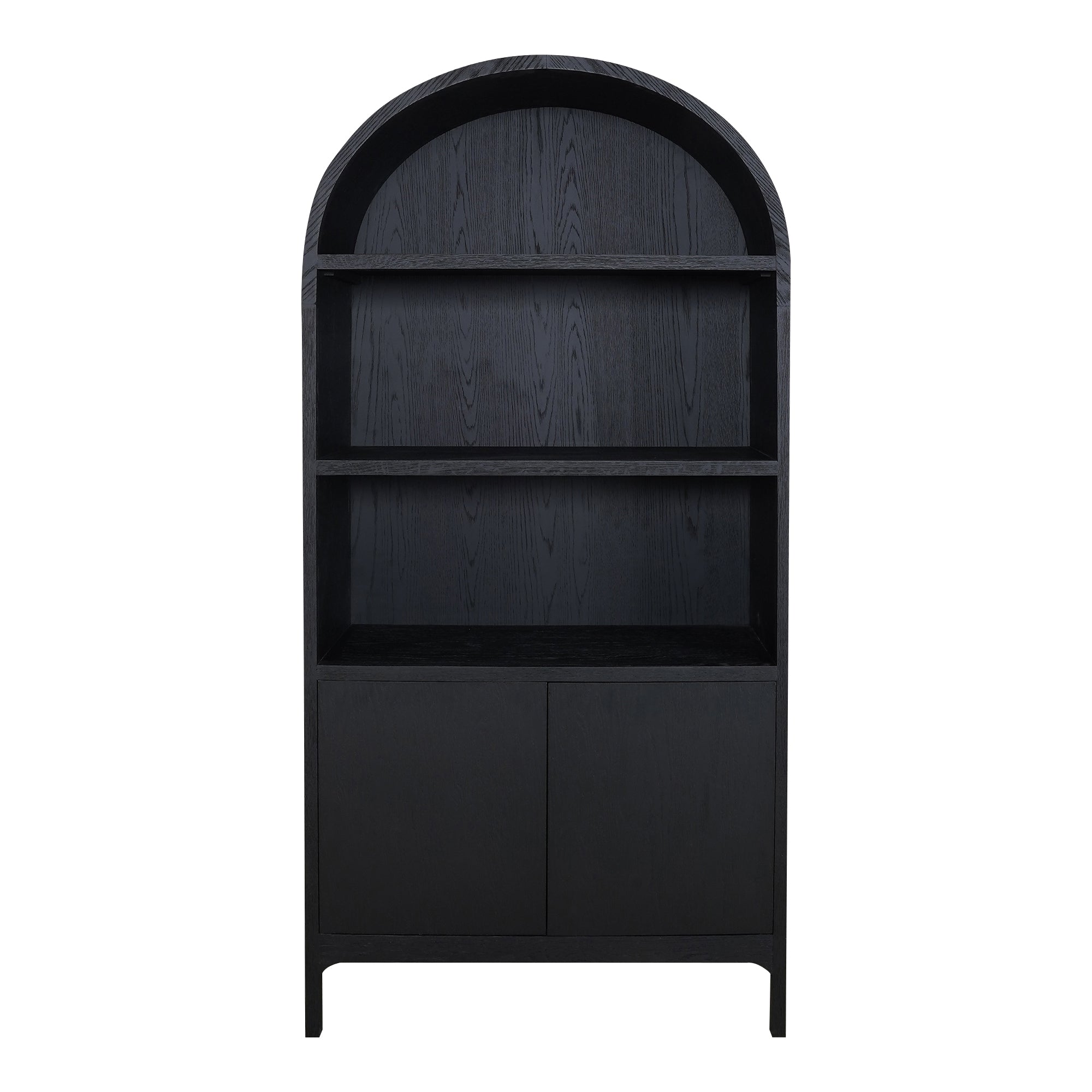 Wilde Display Cabinet Black Oak - Moes Home
