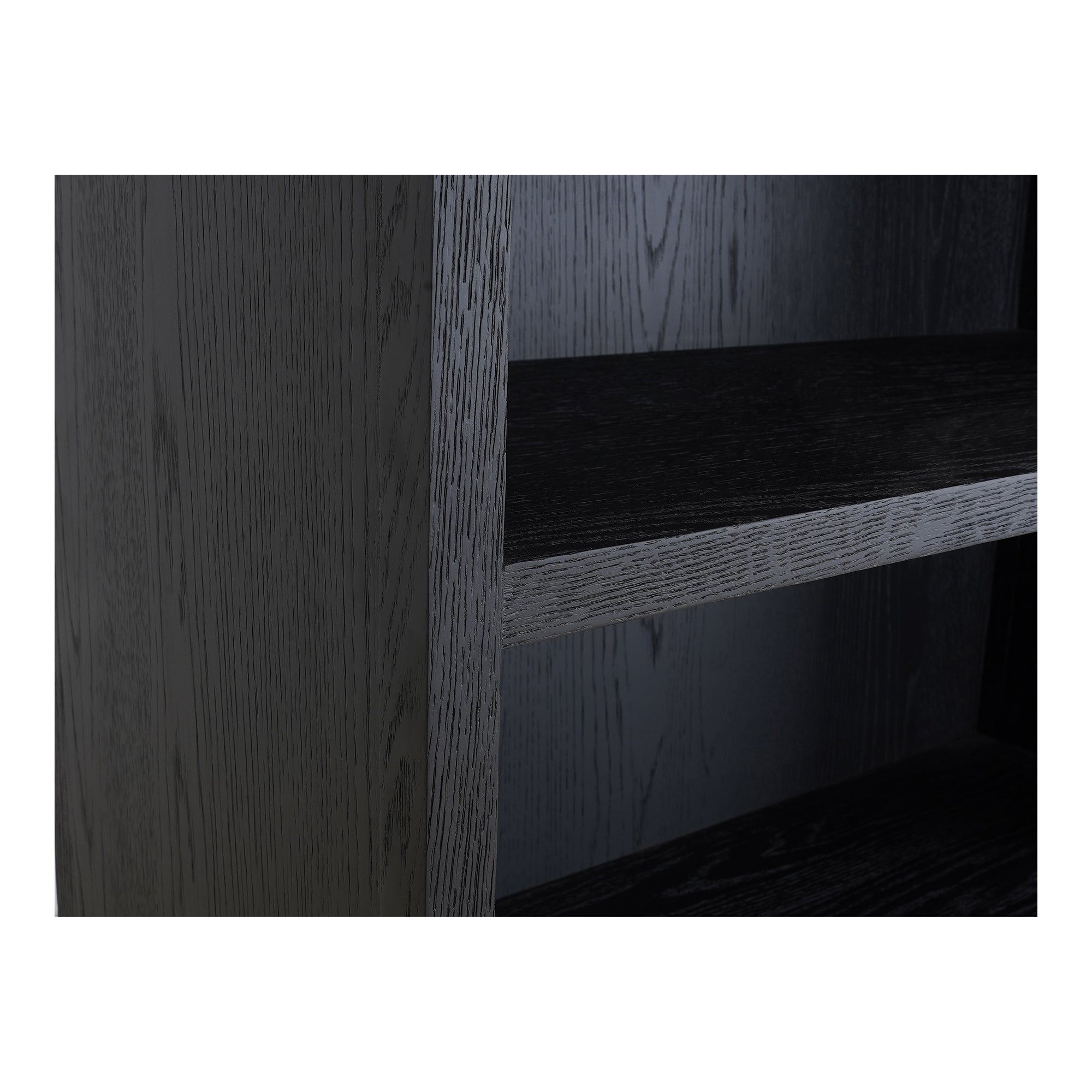 Wilde Display Cabinet Black Oak - Moes Home