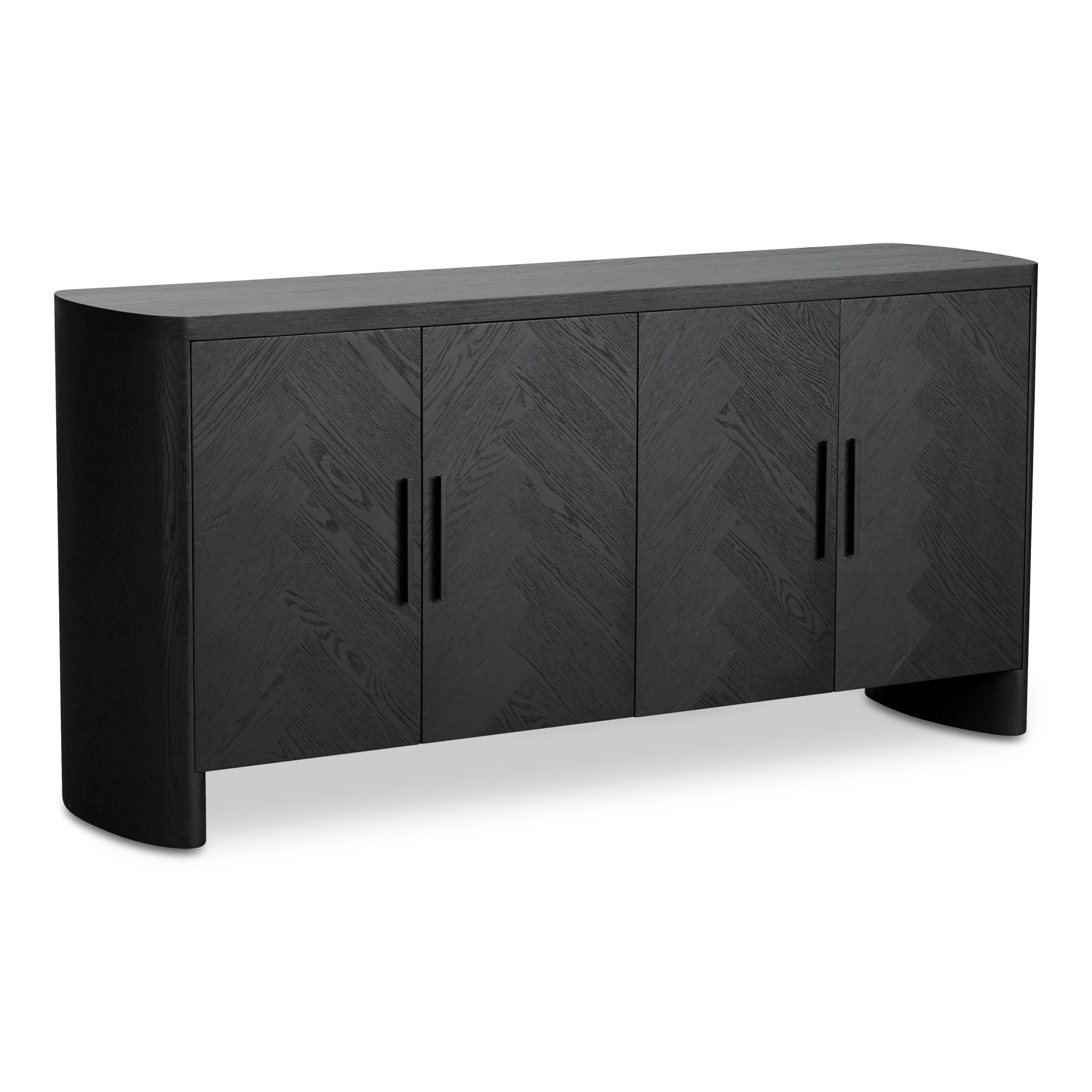 William Sideboard Black - Moes Home