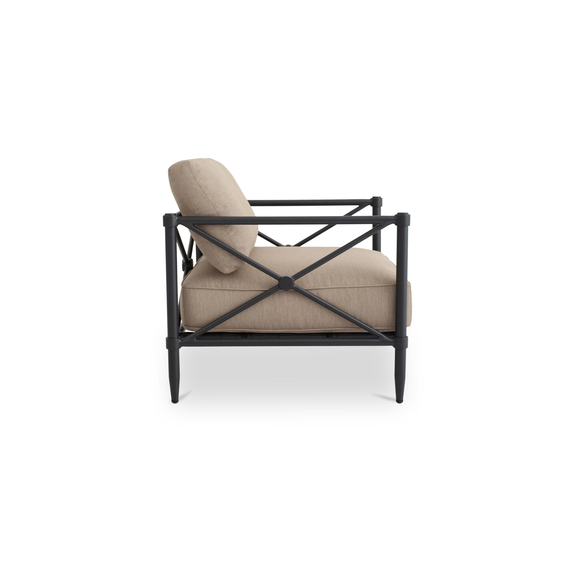 Willow Outdoor Accent Chair Light Brown