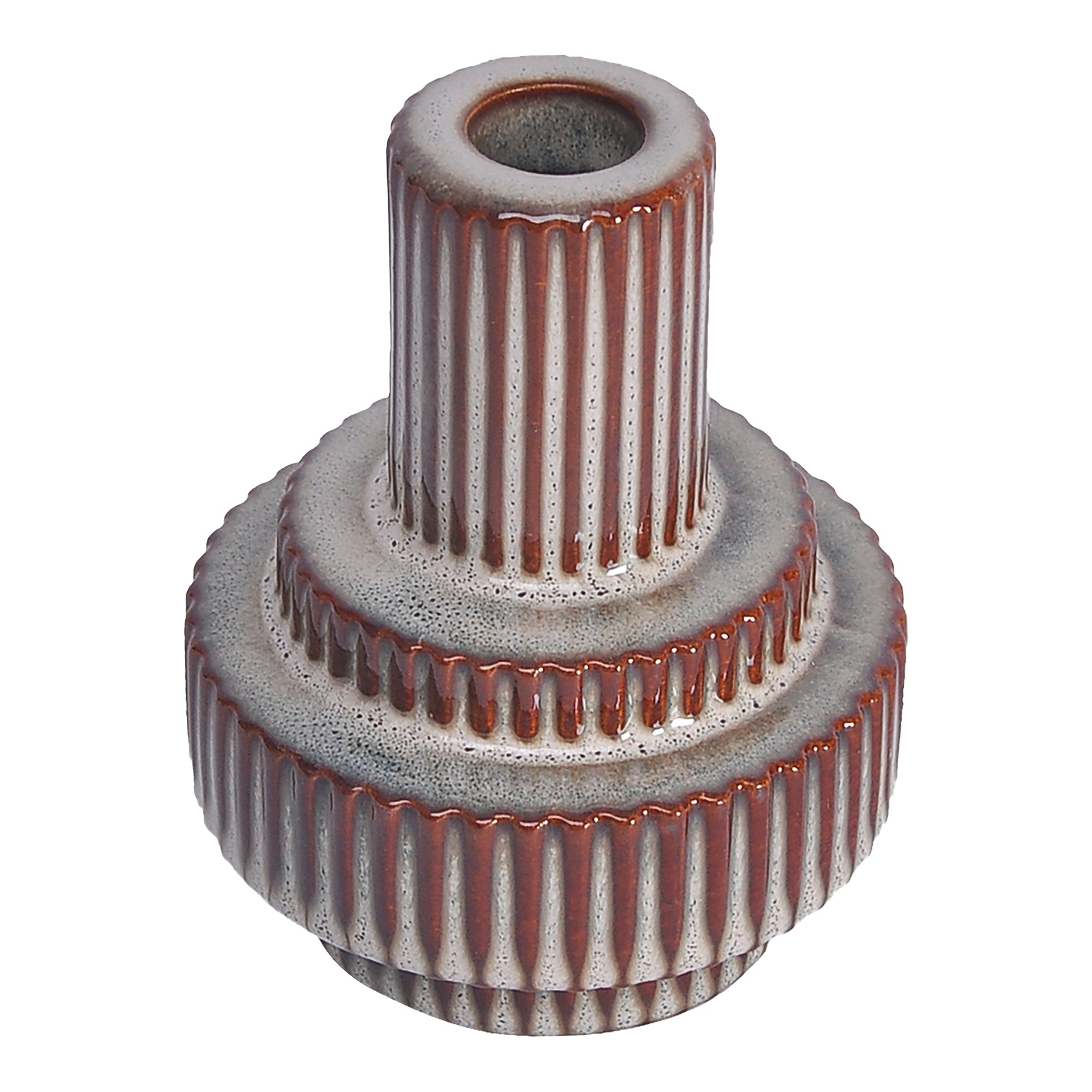 Maud Stoneware Candle Holder Large - Moes Home