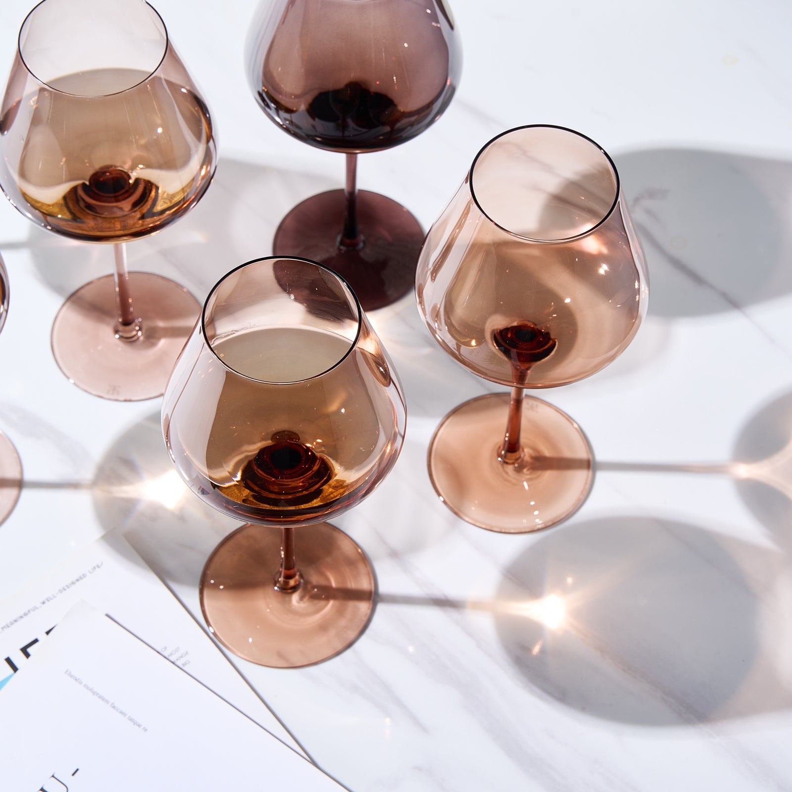 Venus Stemmed Wine Glassware, Set of 6