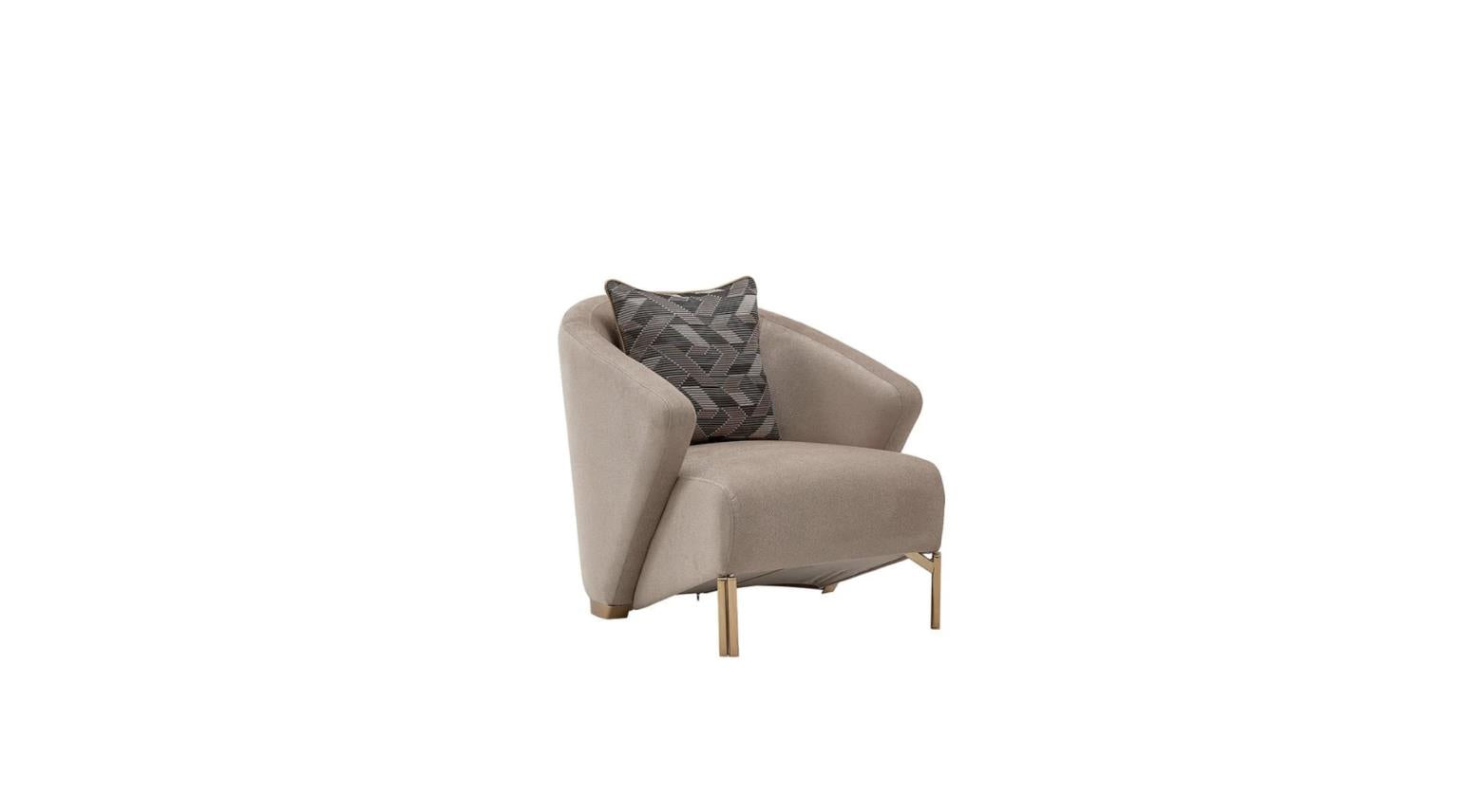 Veronica Living Room 3 PCS - Silver Vizon