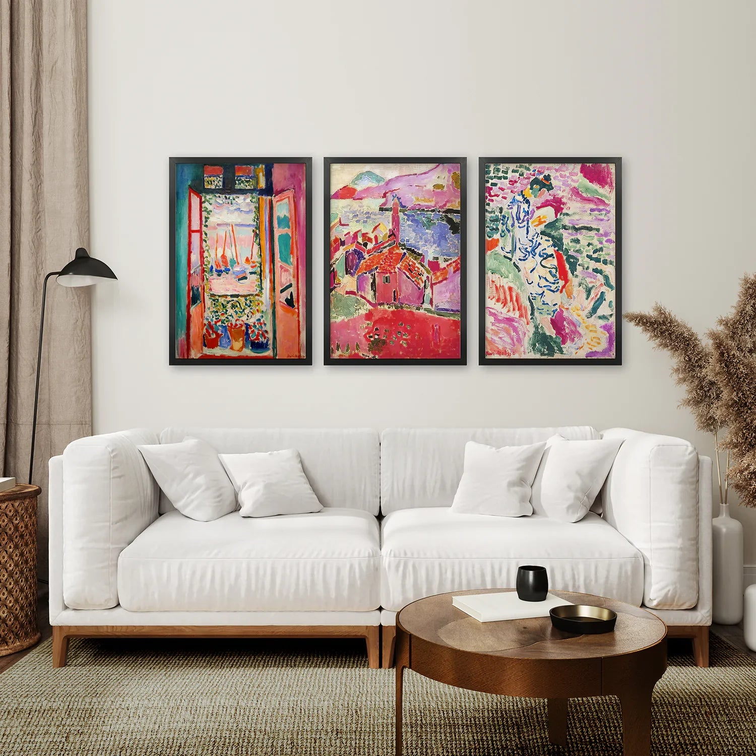 Set of 3 Henri Matisse Posters. Watercolor Landscape