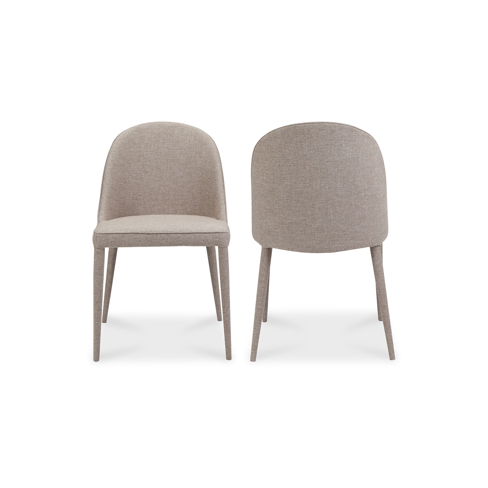 Burton Dining Chair Light Grey - Set Of Two - Moes Home