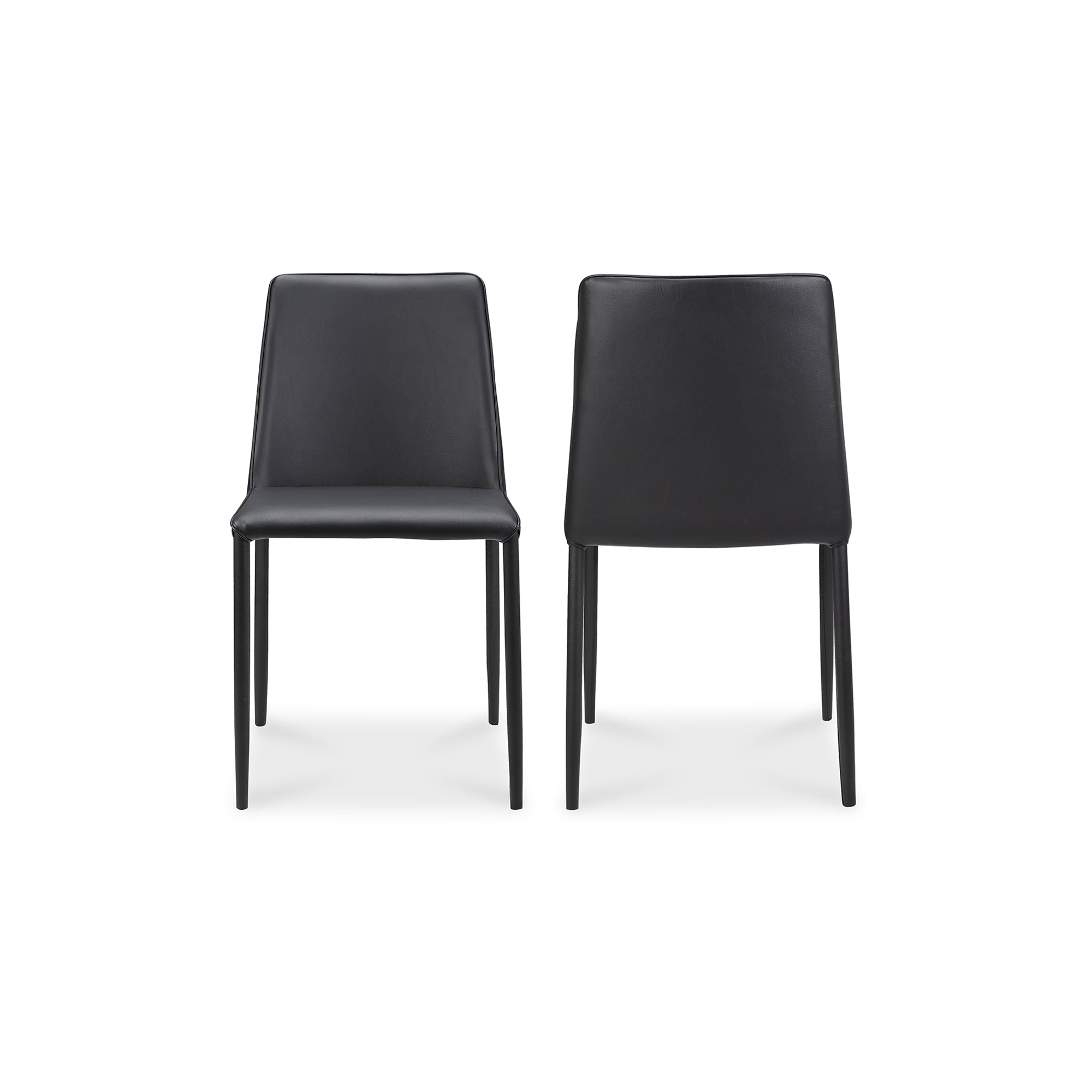 Nora Dining Chair Ocean Cavern Grey Vegan Leather - Set Of Two