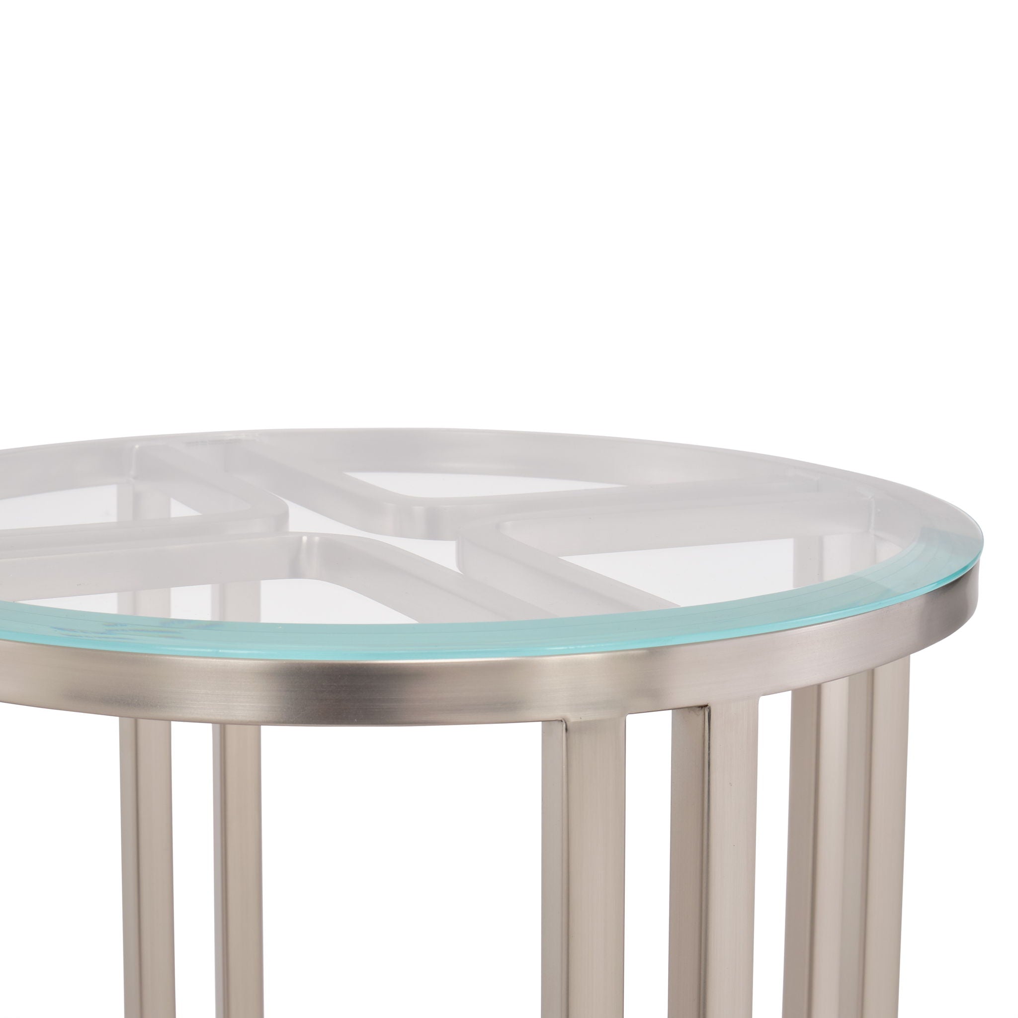 Lanterna - Chairside Table - Silver Mist