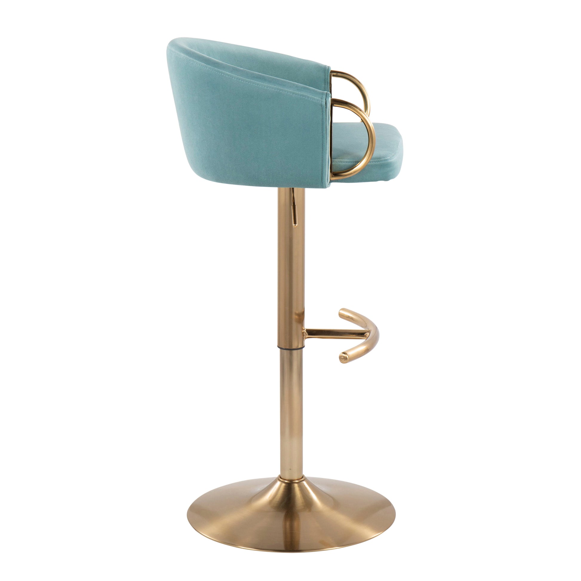Claire - Contemporary / Glam Adjustable Bar Stool (Set of 2) - Best Buy Furniture