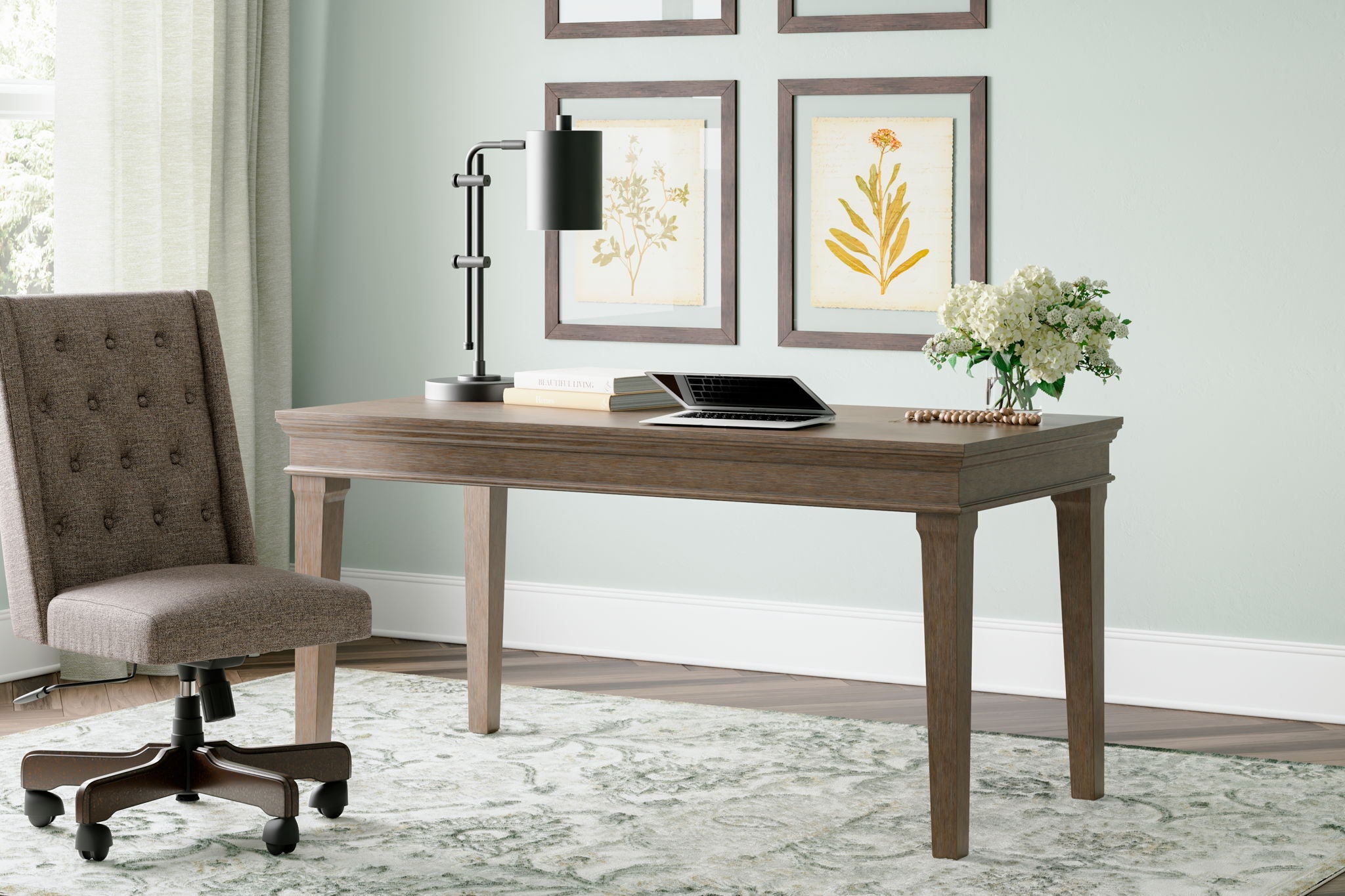 Janismore - Home Office Desk - Weathered Gray