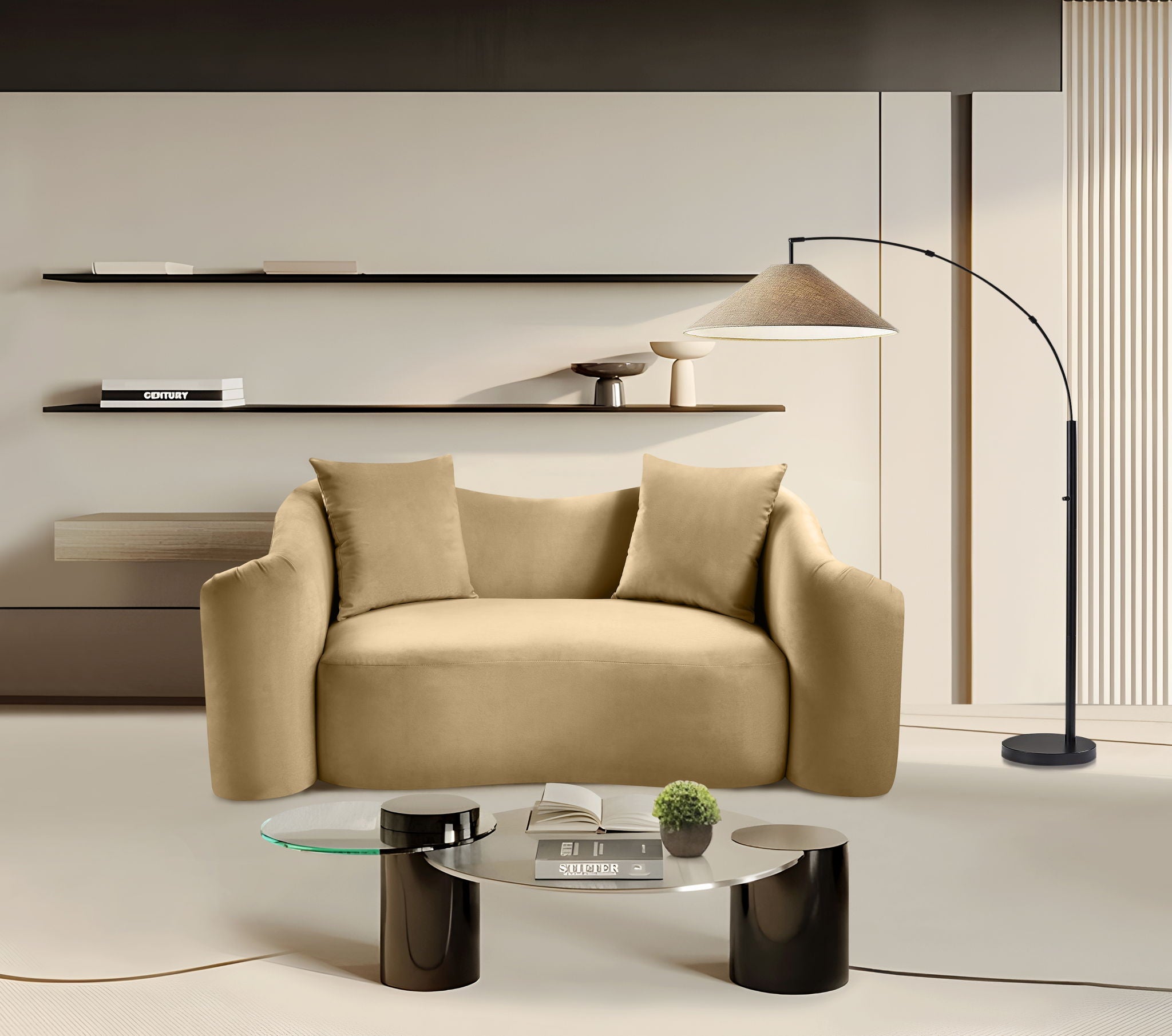 Destin - Velvet Loveseat