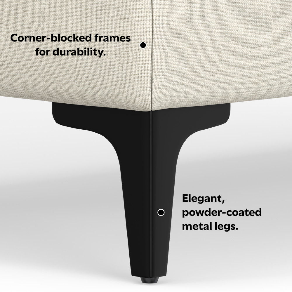 Ava - Versatile Mid Century Ottoman - Best Buy Furniture