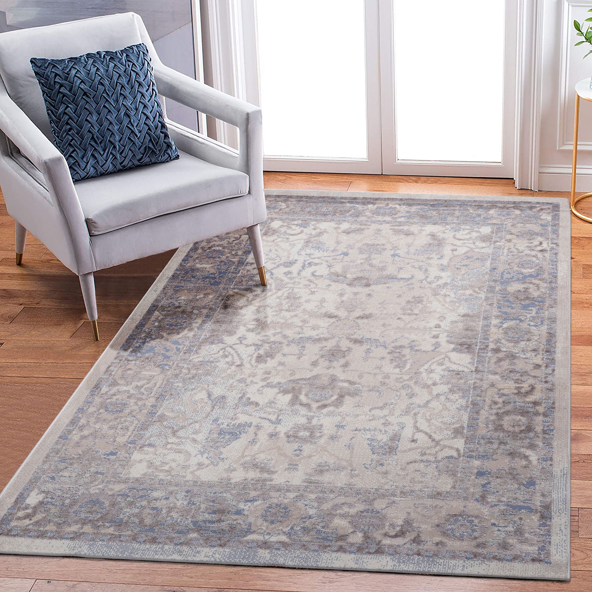 Payas - 5' X 7' Traditional Area Rug - Brown / Beige