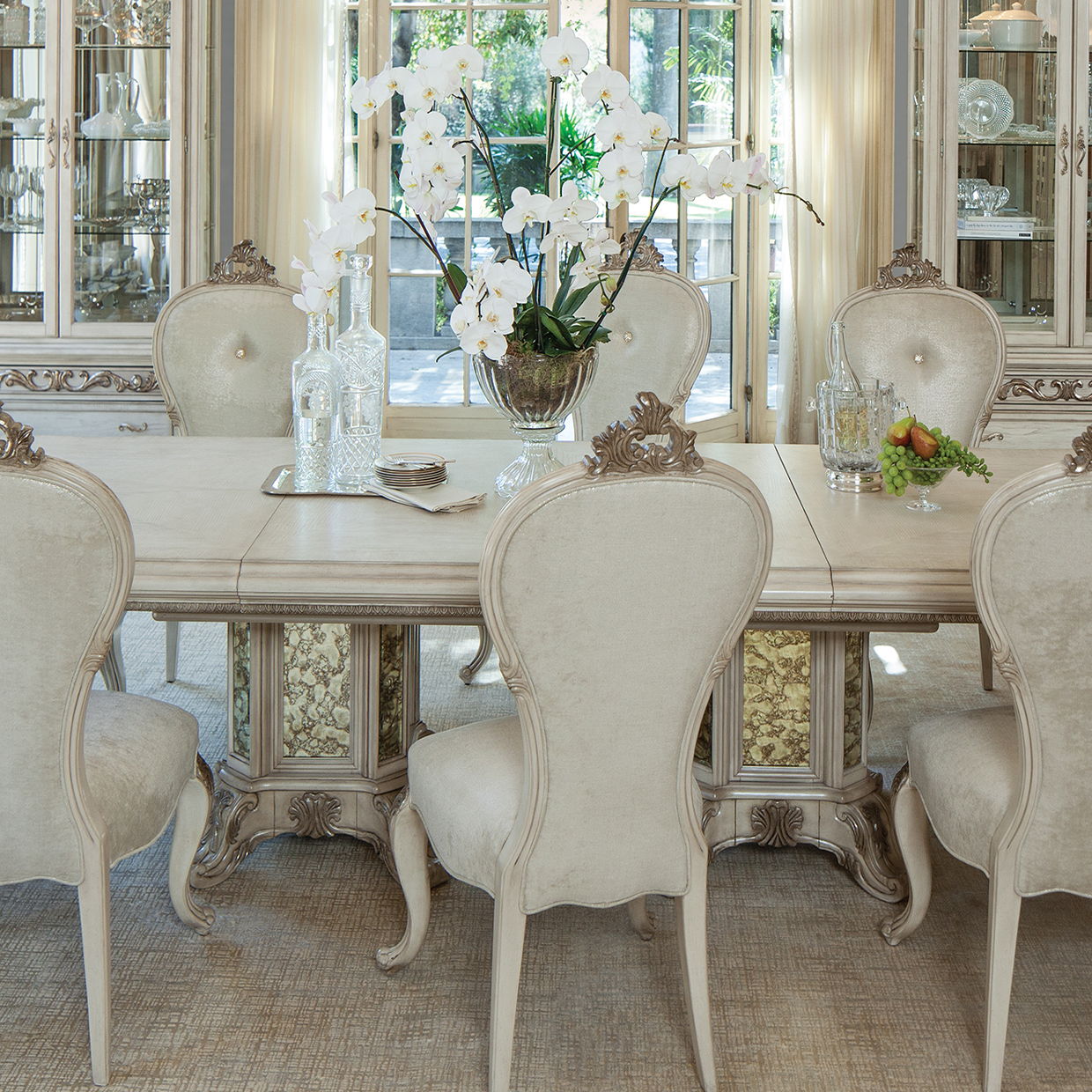 Platine de Royale - Rectangular Dining Table - Champagne