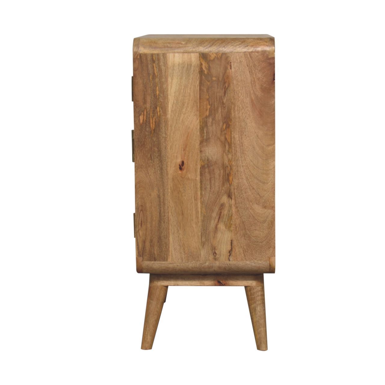 T Bar Ridged Cabinet - Brown