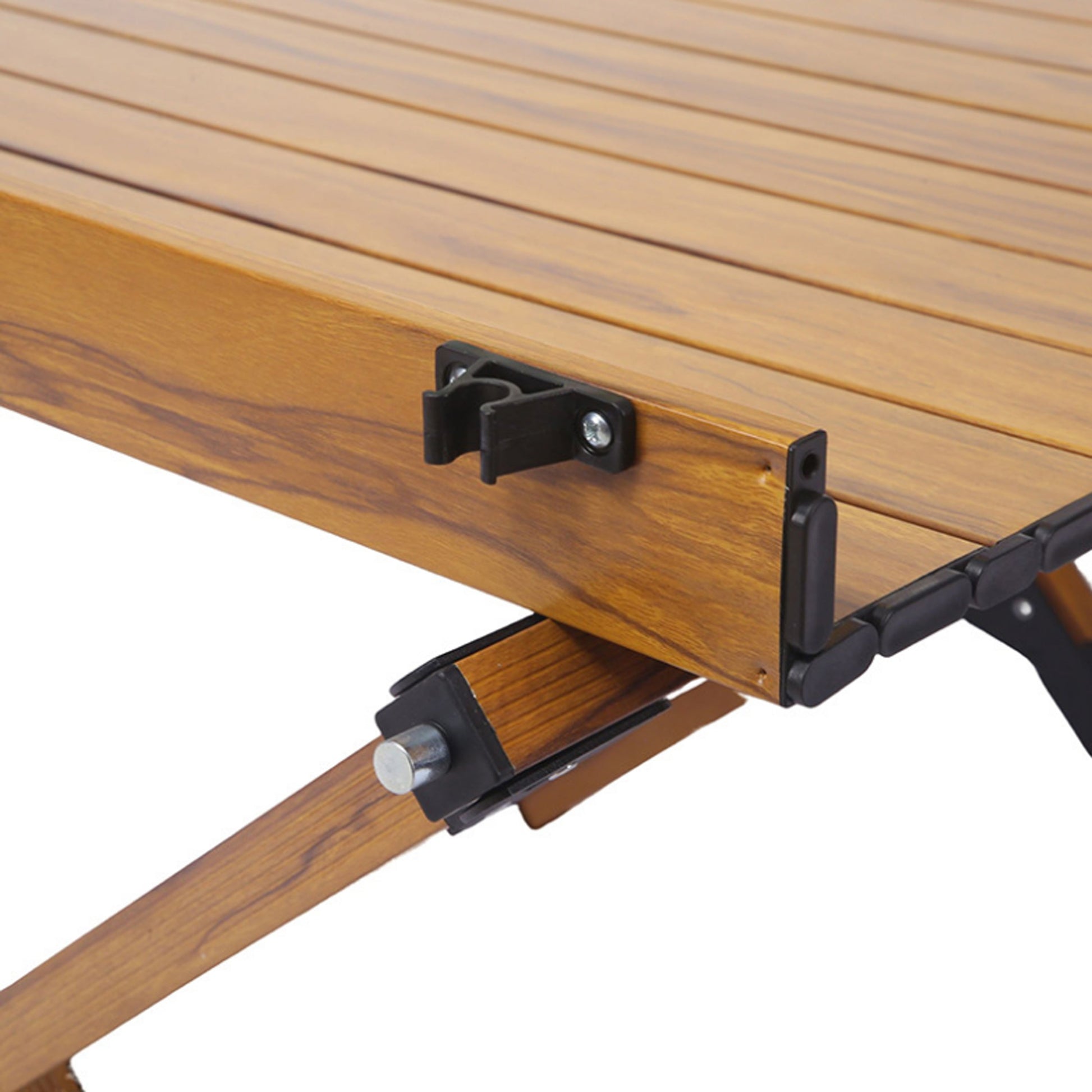 Portable picnic table, rollable aluminum alloy table top with folding solid X-shaped frame ZB1001MW - Best Buy Furniture