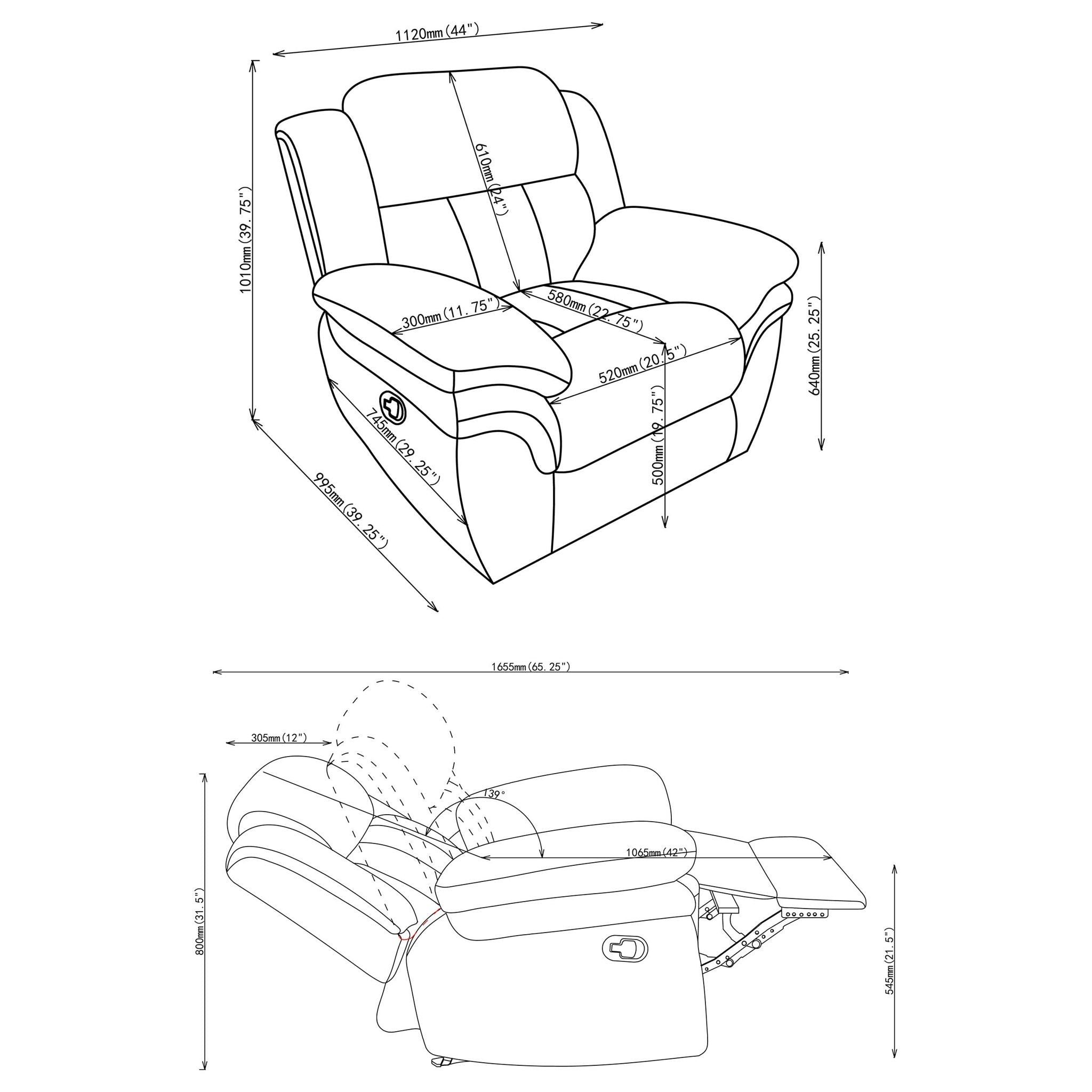 Pannen - Glider Recliner