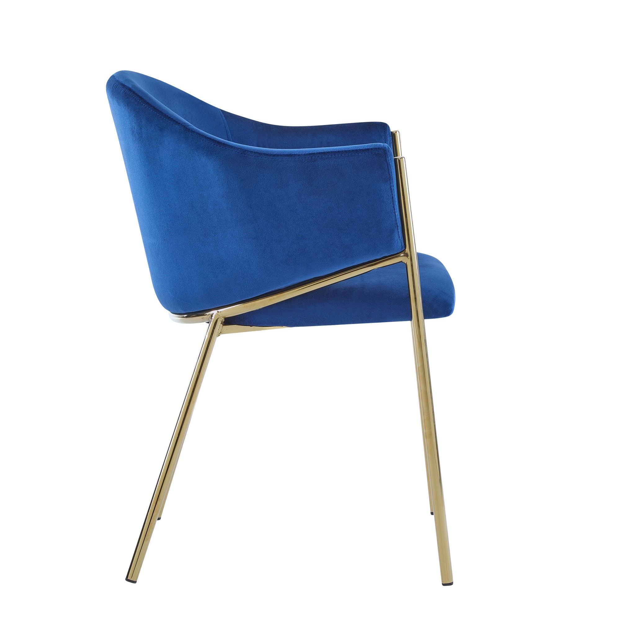 Modern Upholstered Dining Chair With Frame And Plush Velvet