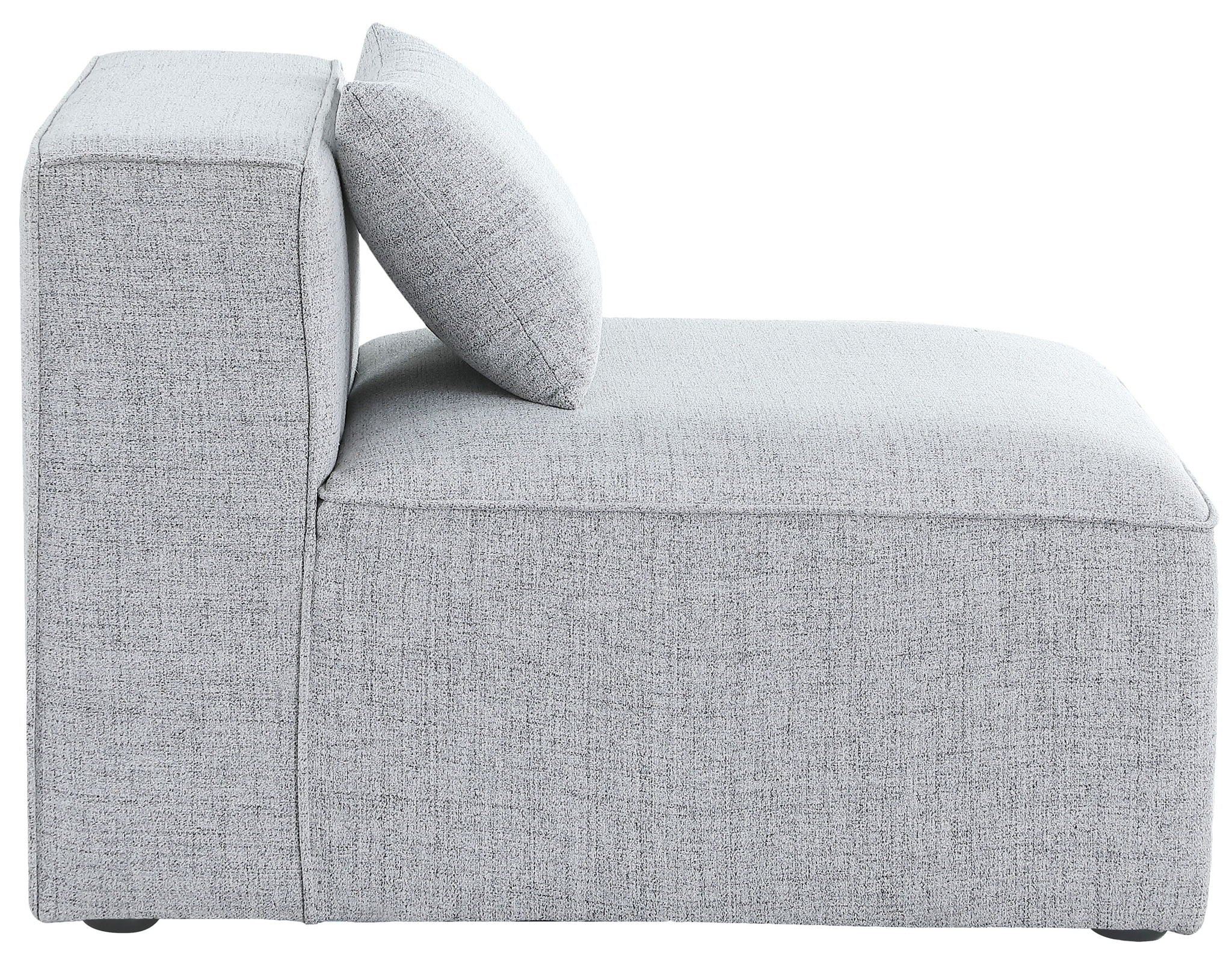 Cube - Linen Armless Chair