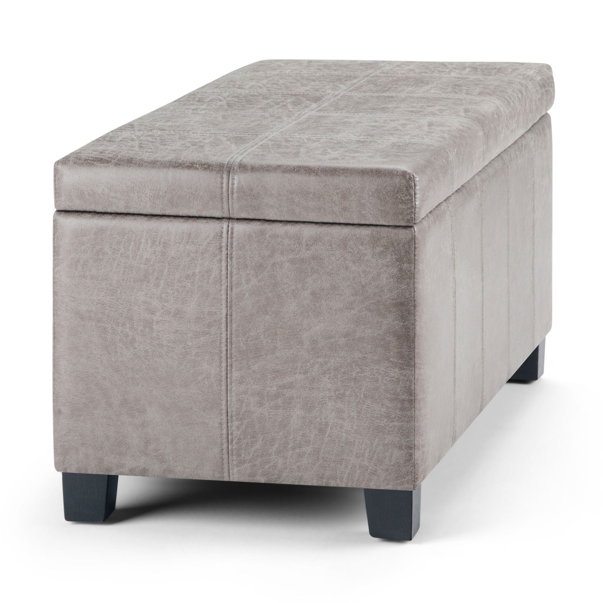 Dover - Upholstered Storage Ottoman Bench - Best Buy Furniture