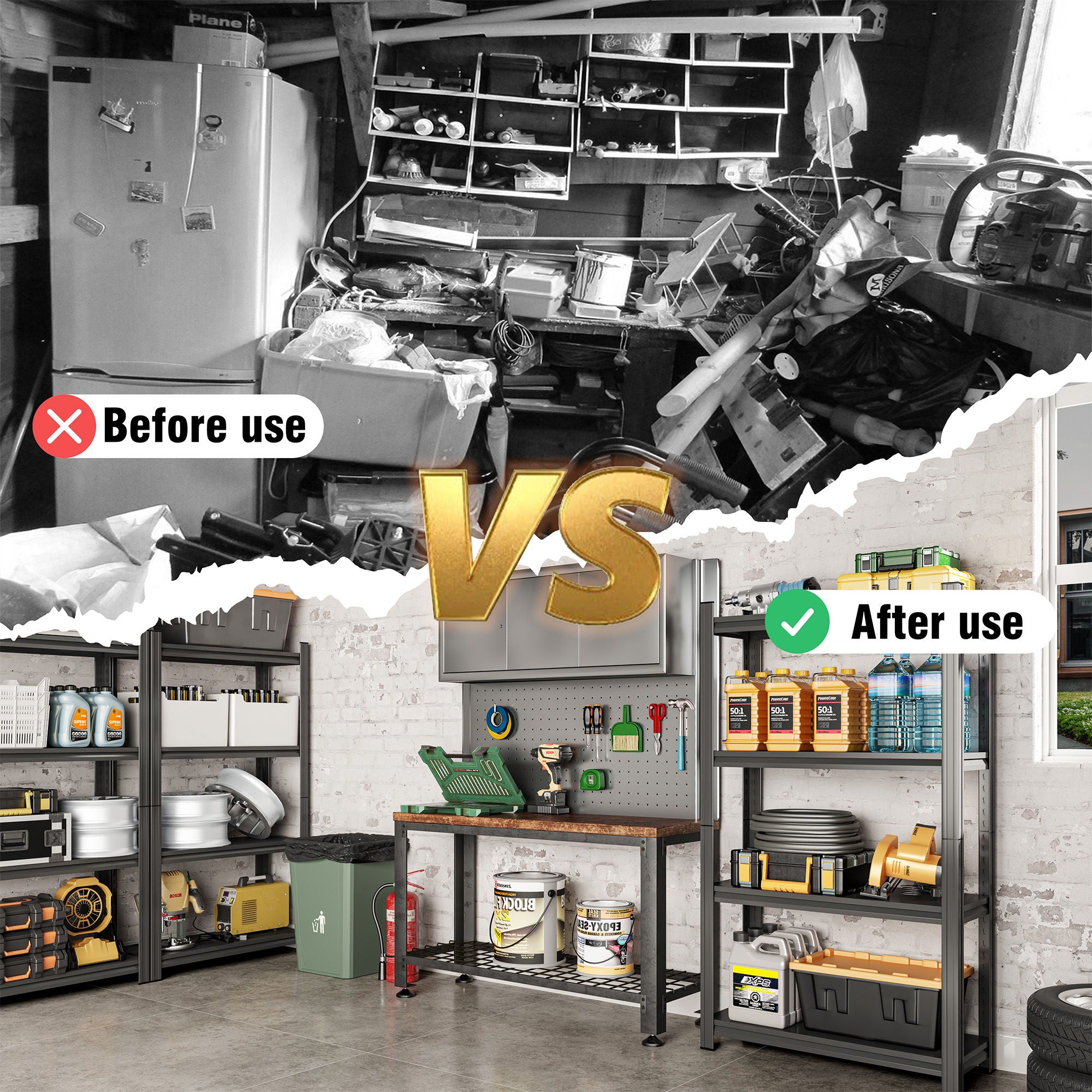 Adjustable Garage Shelf