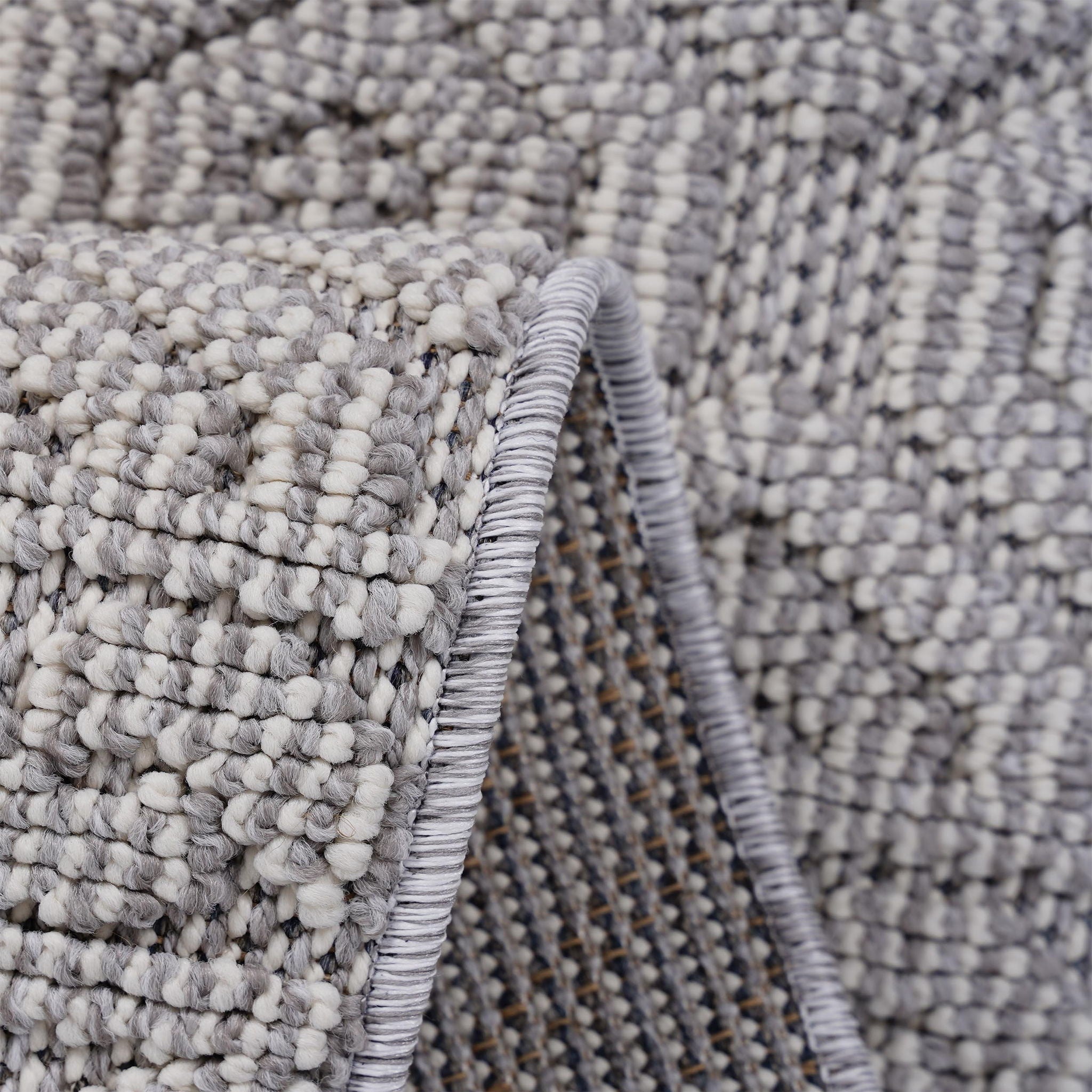 Guros - 6' X 9' Geometric Indoor / Outdoor Area Rug - White