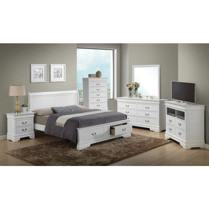 Louis Phillipe - Storage Bed