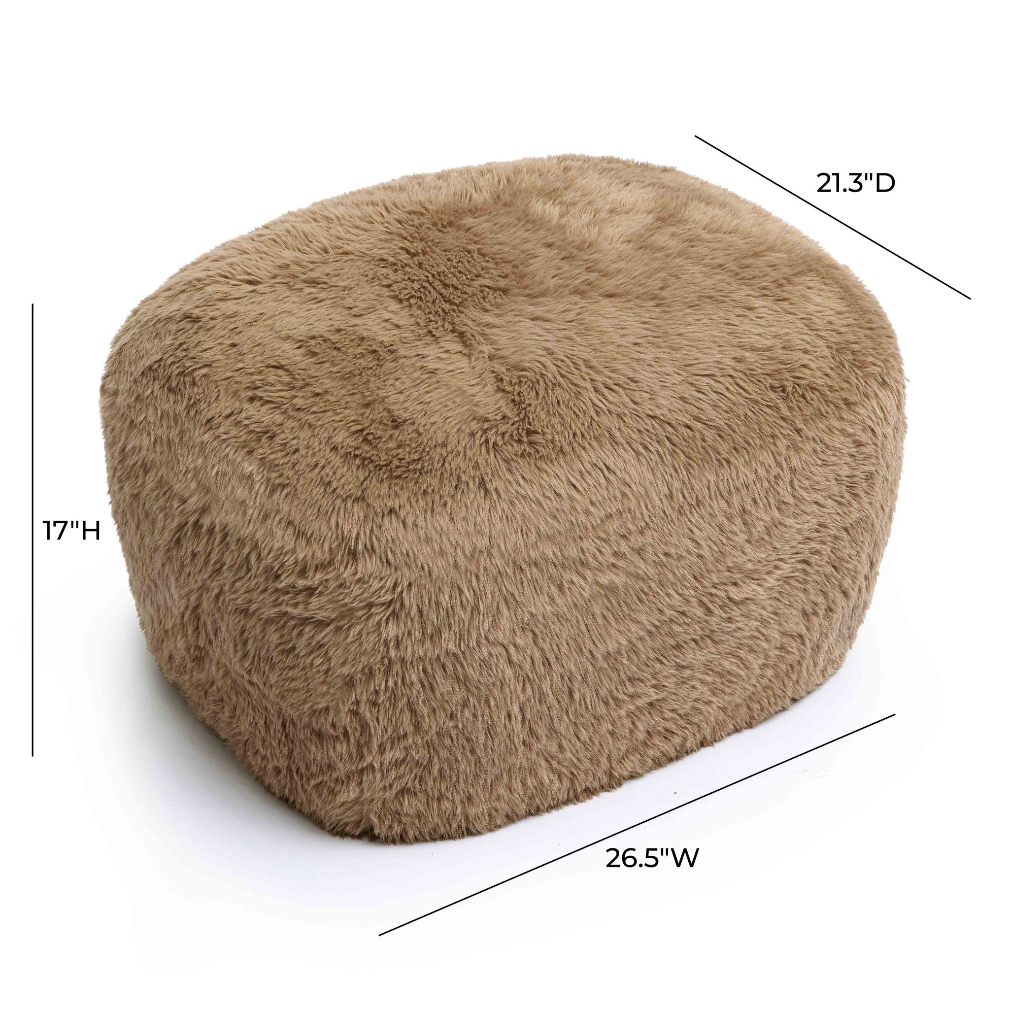 Britt - Vegan Shearling Ottoman