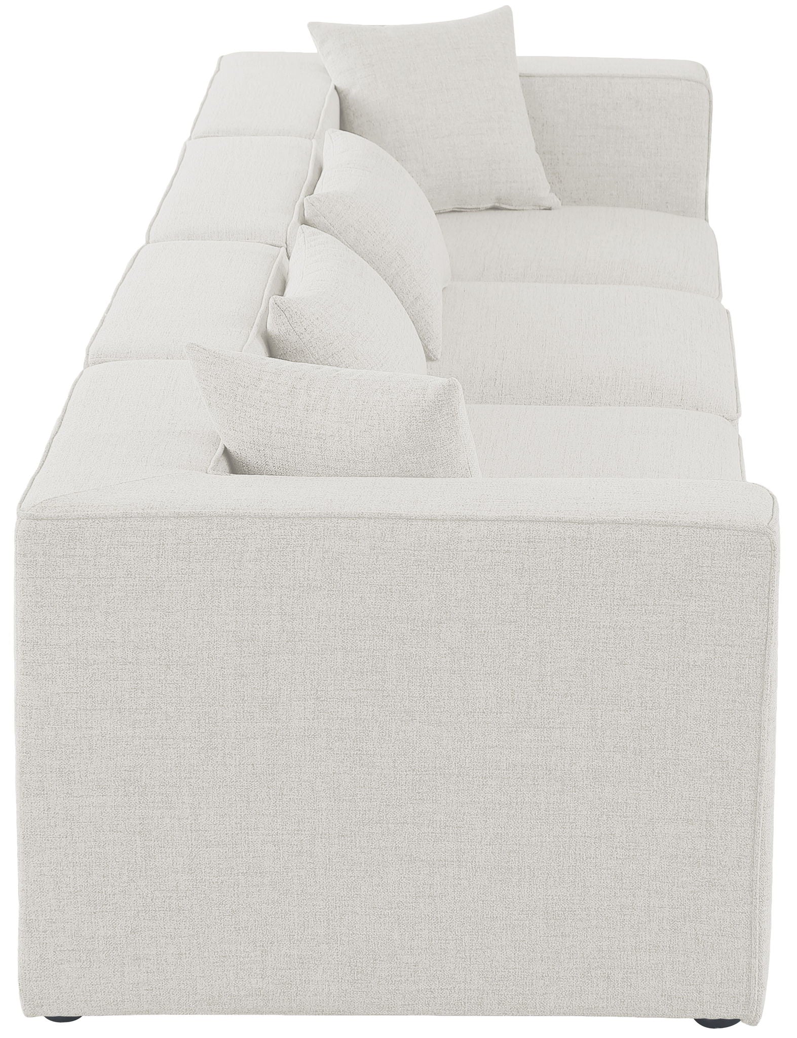 Cube - Linen Modular 4 Seat Sofa
