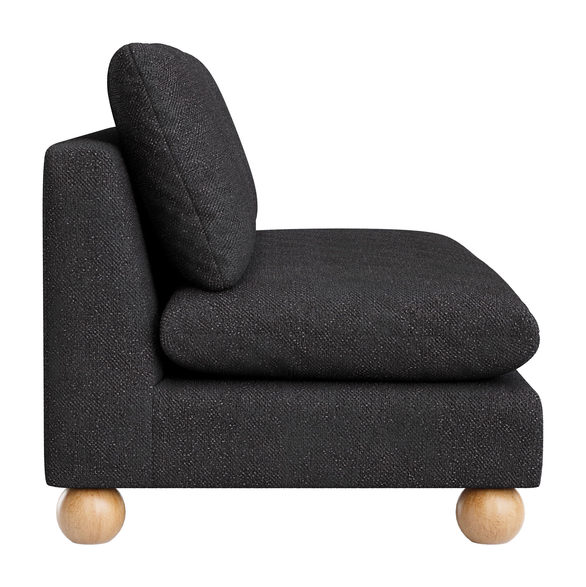 Minze - Loveseat - Black