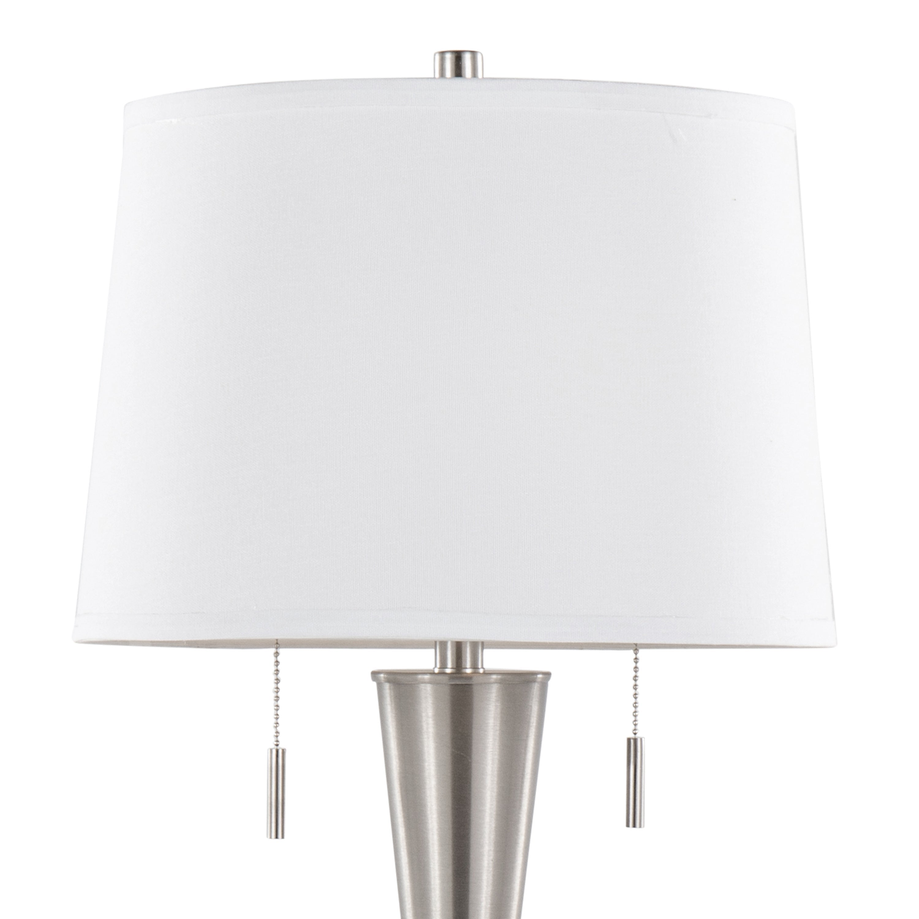 Jules 30.25" Contemporary Metal Table Lamp with Built-In USB Port - Set of 2