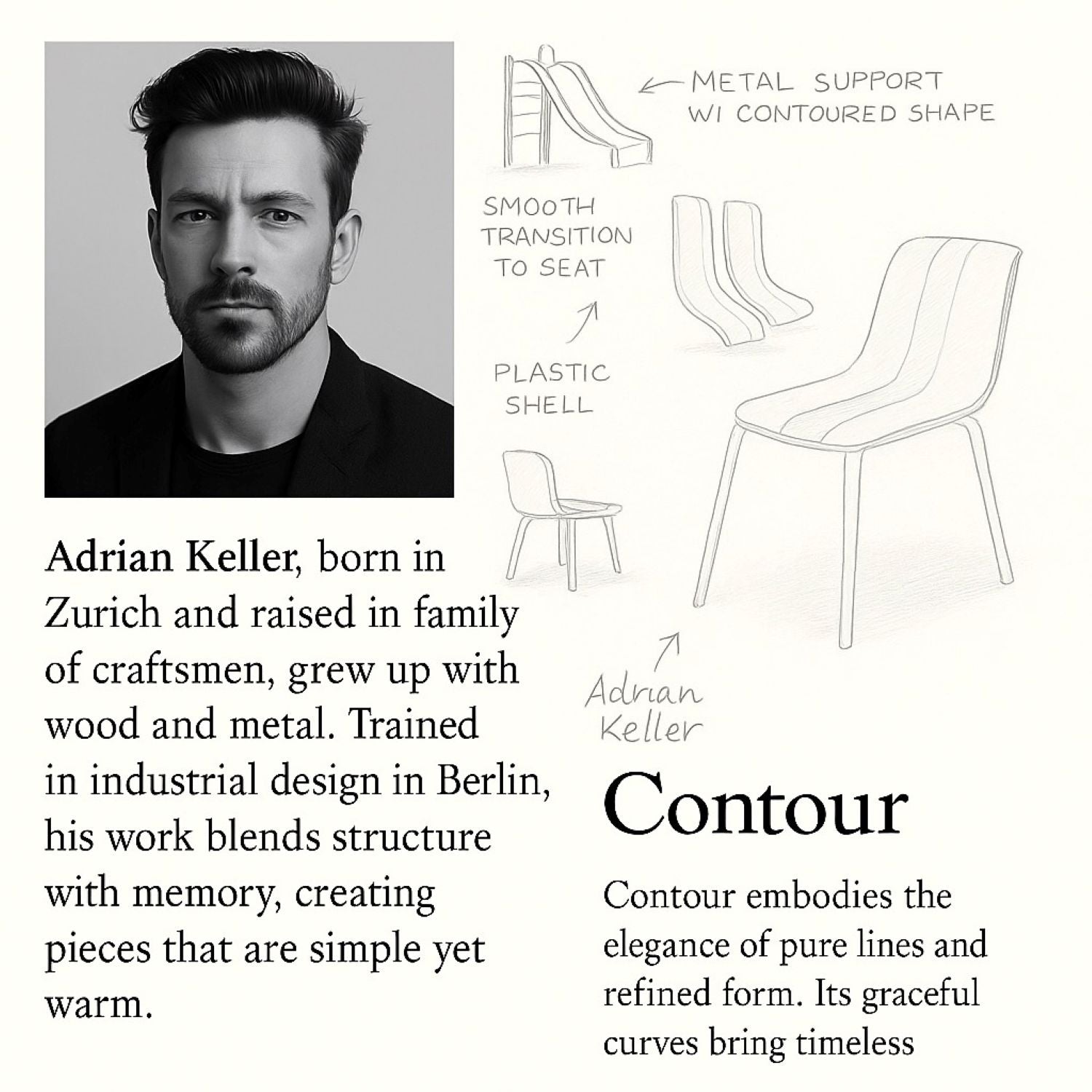 4 Piece Set Of Modern Striped Color- Blocking Single Chairs With Long Table