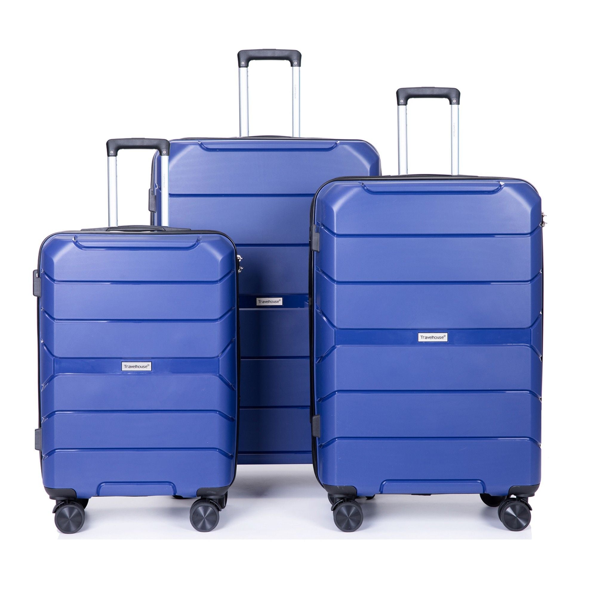 Hardshell Suitcase Spinner Wheels Lightweight Durable Suitcase With Tsa Lock, 3 Piece Set