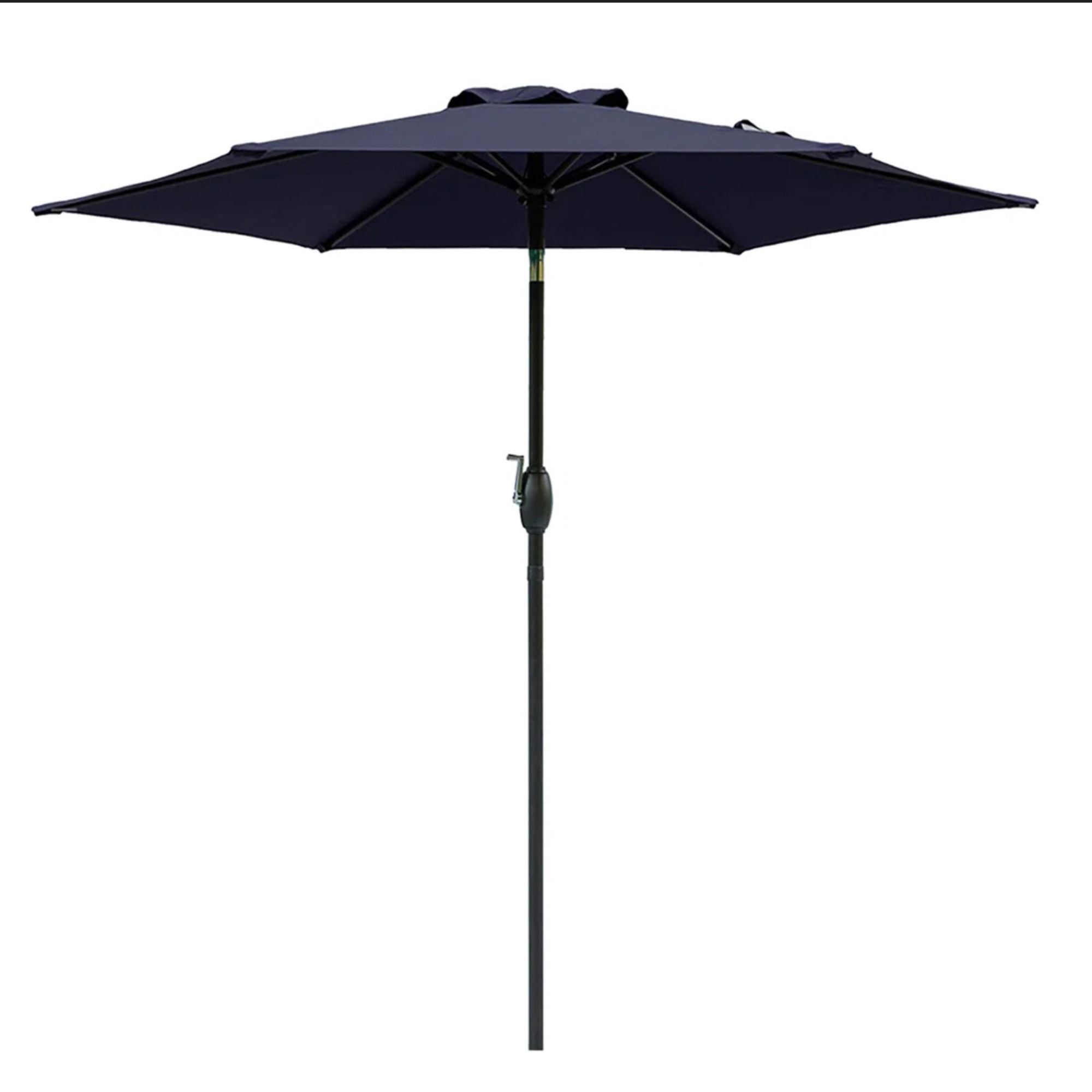 Umbrella With Crank Lift & Tilt, UV-Resistant Canopy For Patio