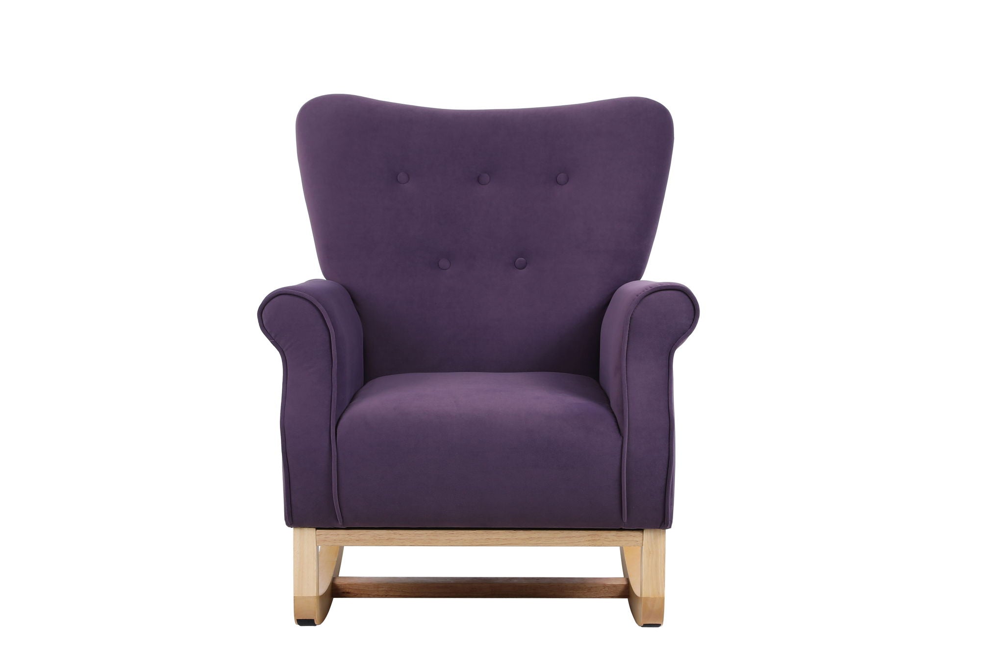 Modern Rocking Chair, Upholstered Accent Chair For Nursery, Small Contemporary Rocke