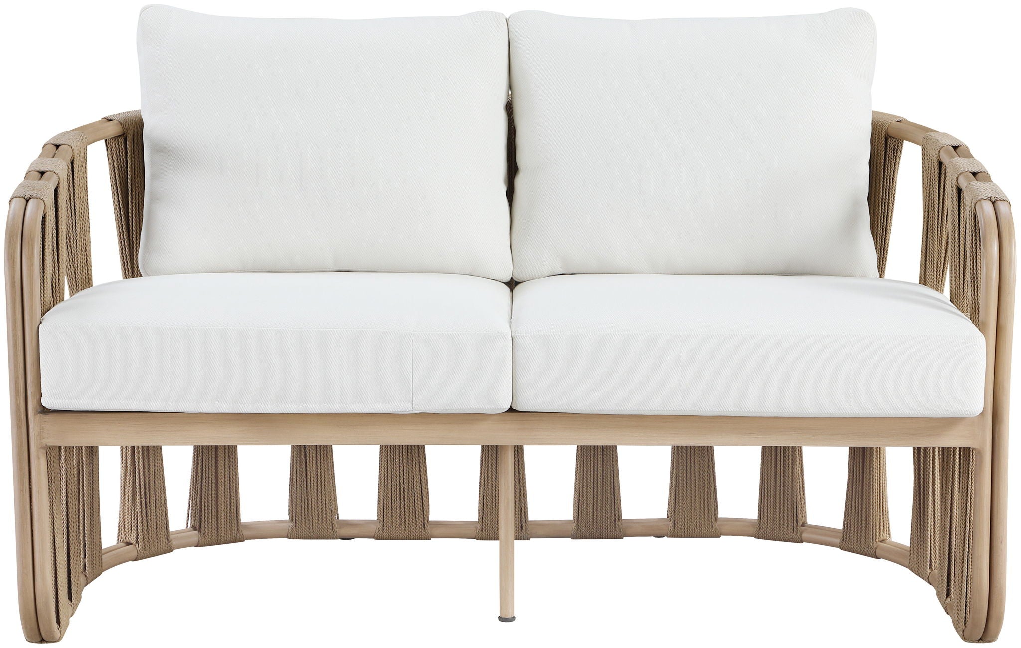 San Pietro - Resilient Waterproof Fabric 60.5" Upholstered Outdoor Patio Loveseat