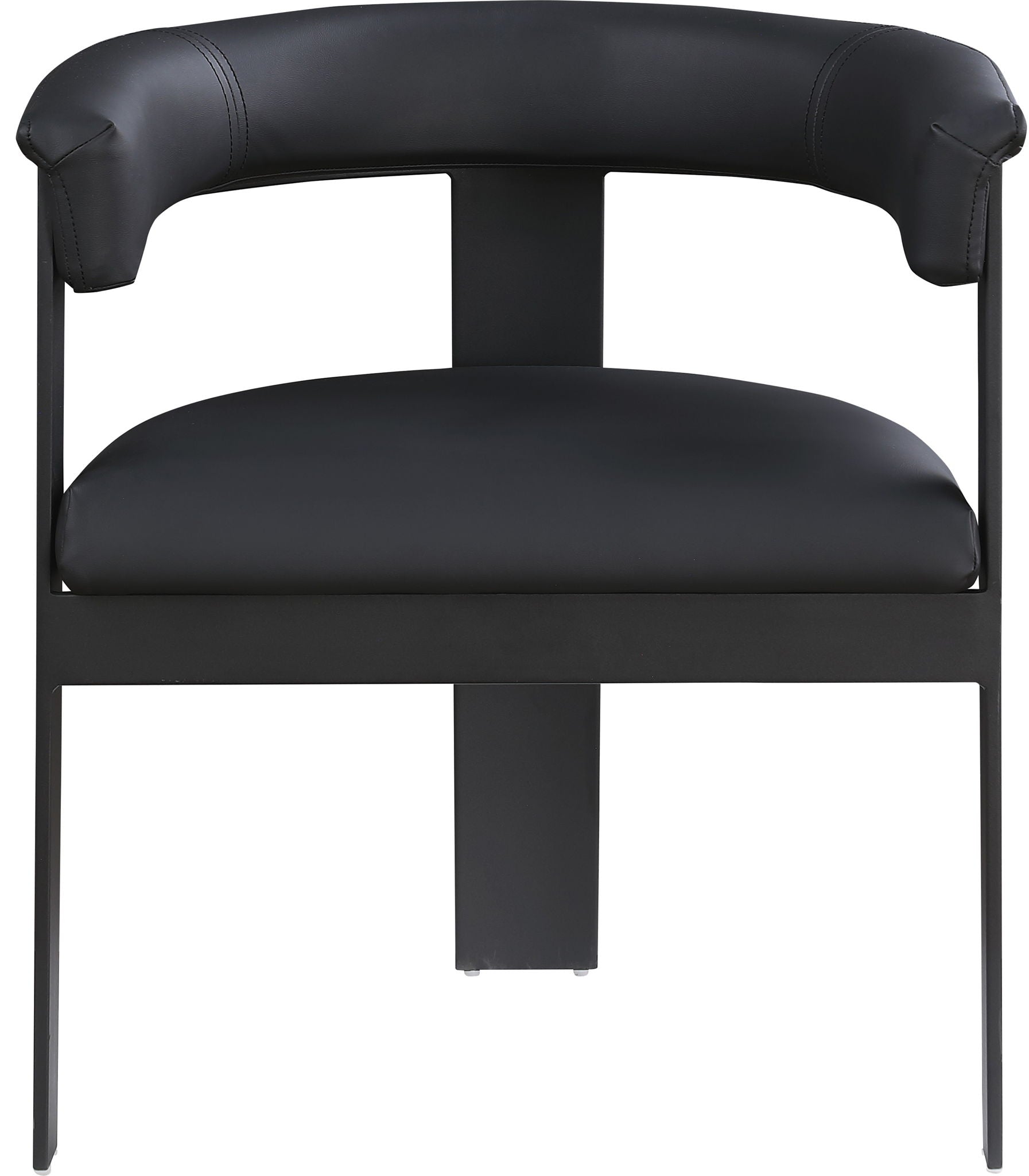 Romeo - Faux Leather Dining Chair With Black Base (Set of 2)