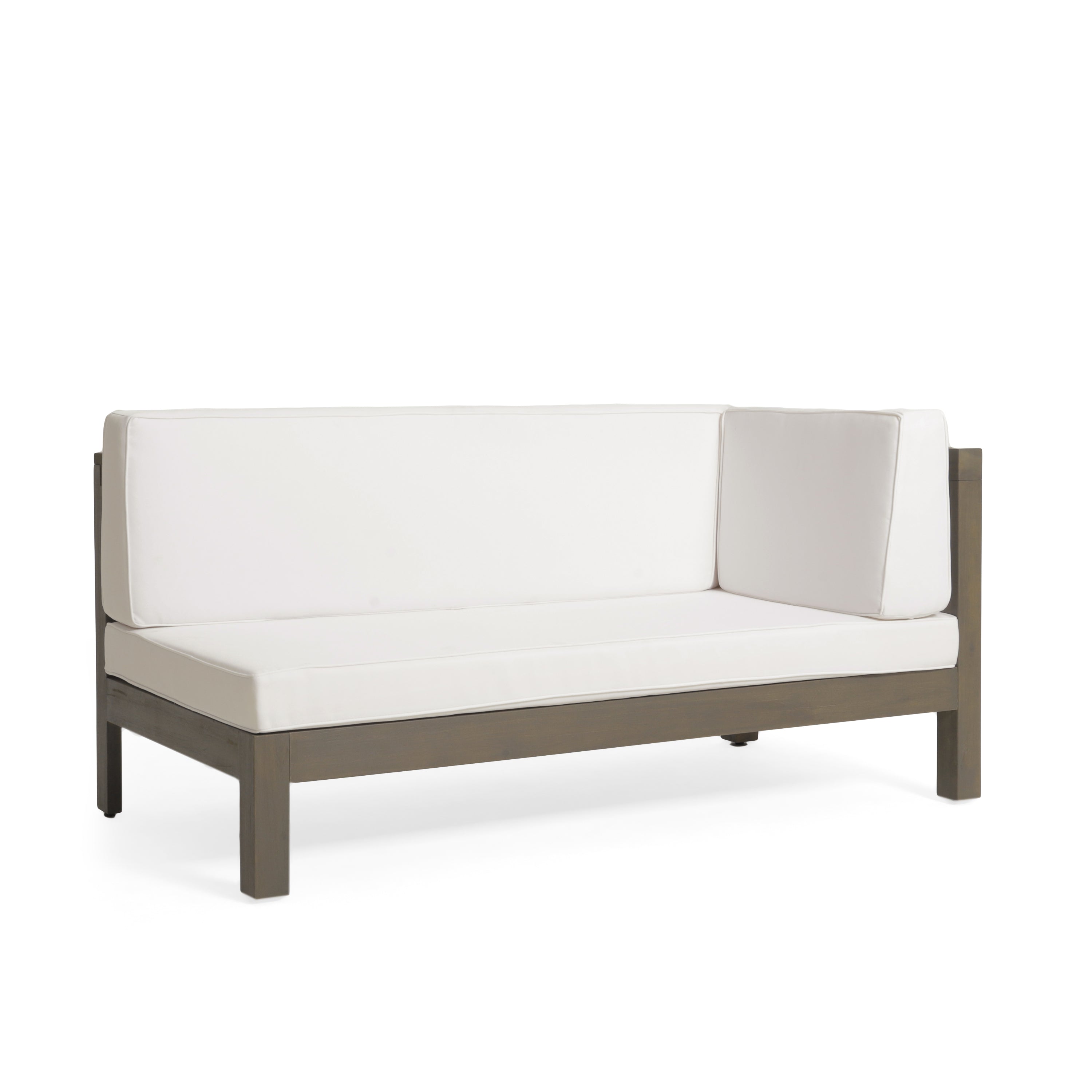 Brava X-Back 4-Piece White Outdoor Sofa Set