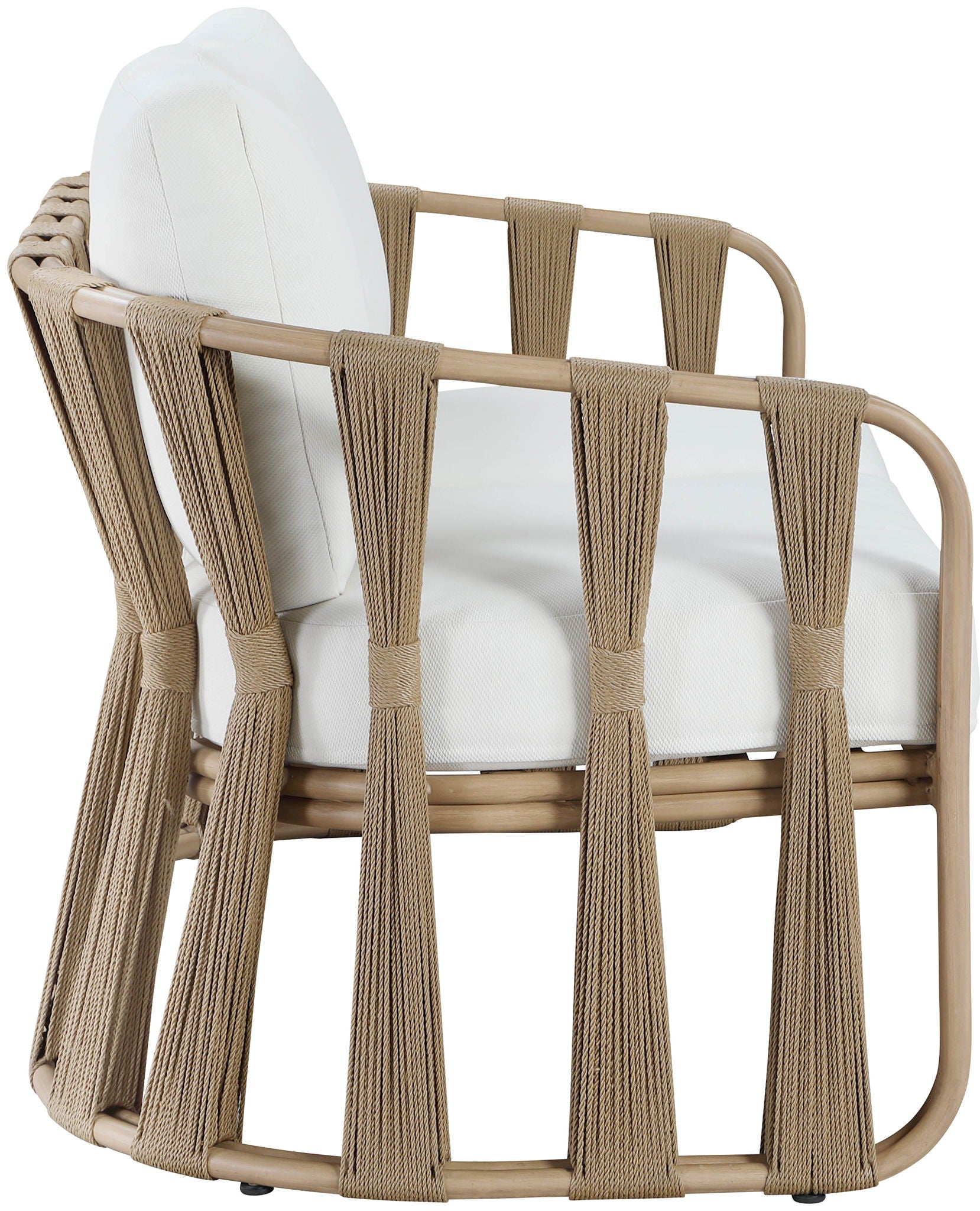 San Pietro - Resilient Waterproof Fabric 60.5" Upholstered Outdoor Patio Loveseat