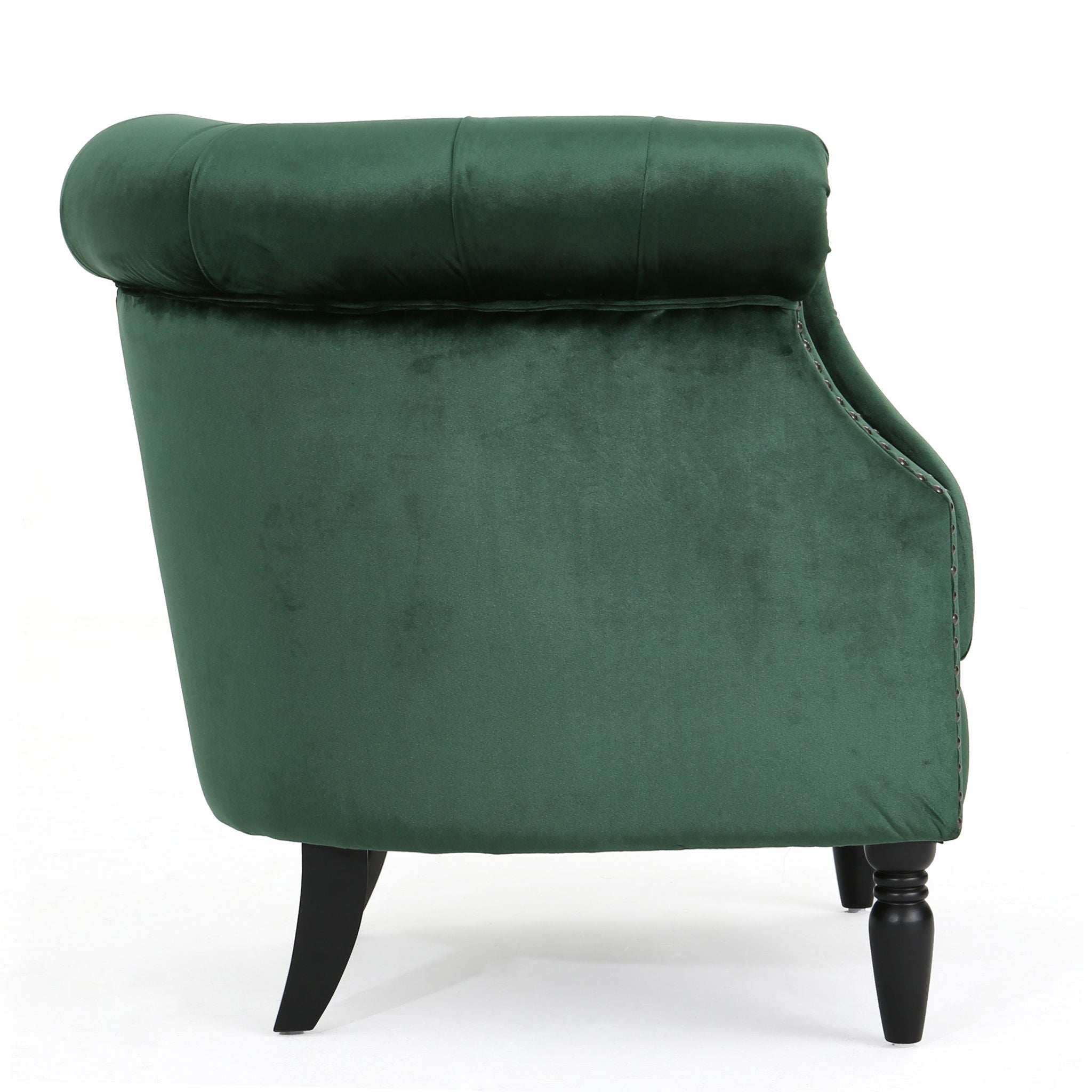 Celestialis - Upholstered Club Chair With Tub Design And Rolled Recessed Armrests