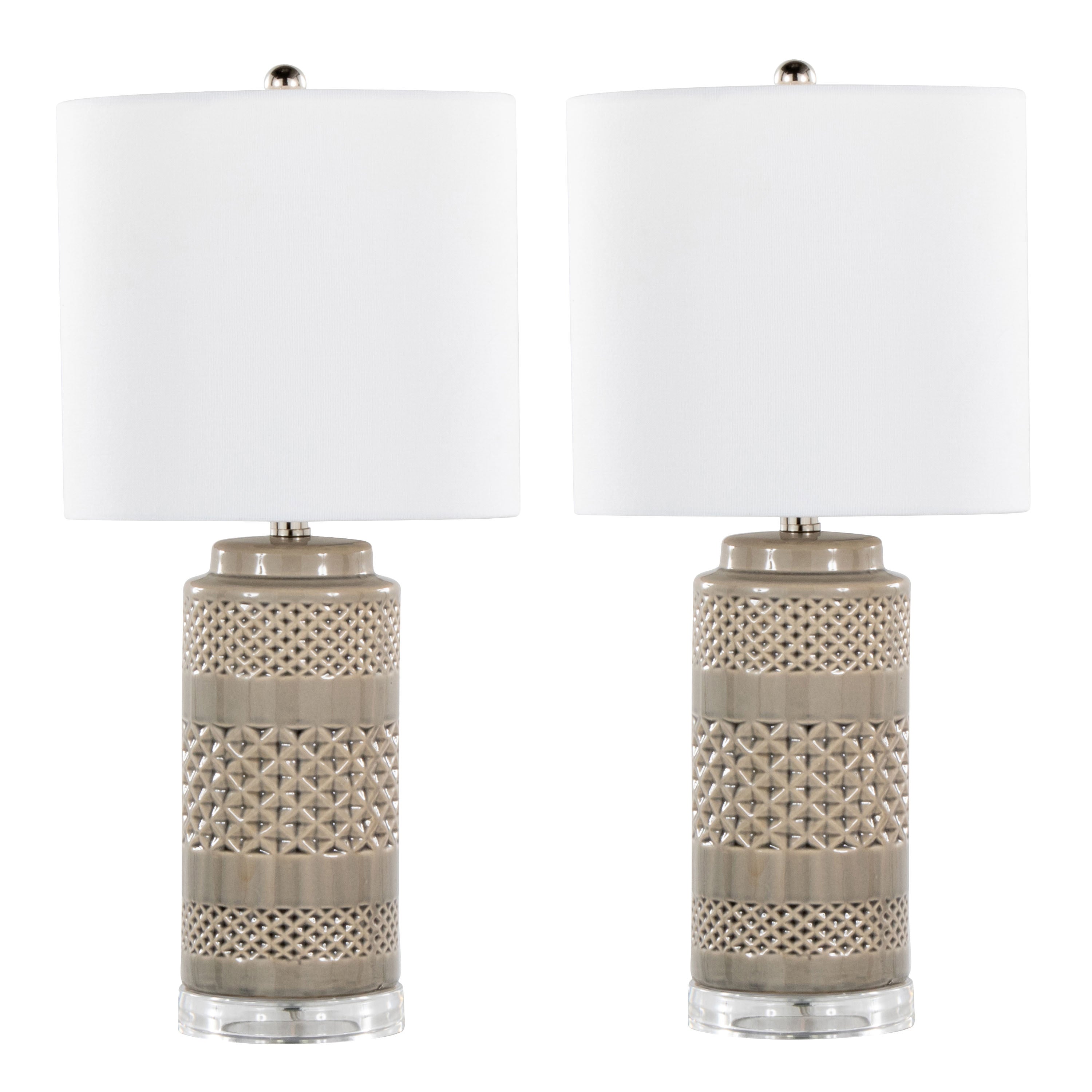 Casa Ceramic Table Lamps – Set of 2
