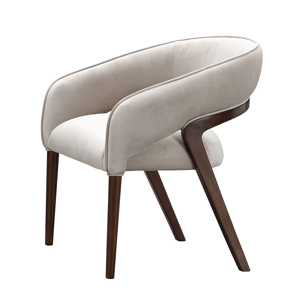 Houston - Vanity Chair - Porcini / Walnut