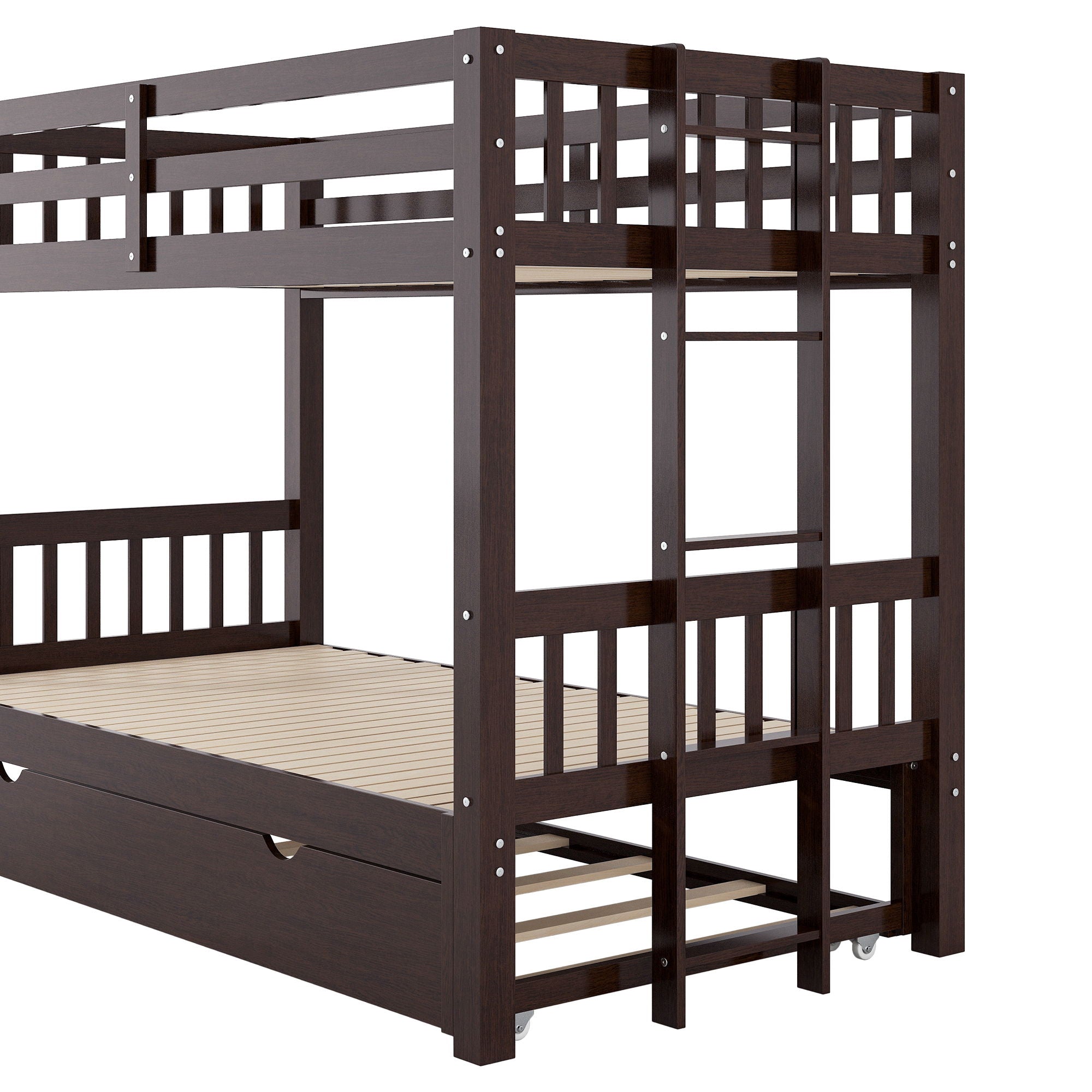 Smooth Mobility Bunk Bed With Trundle
