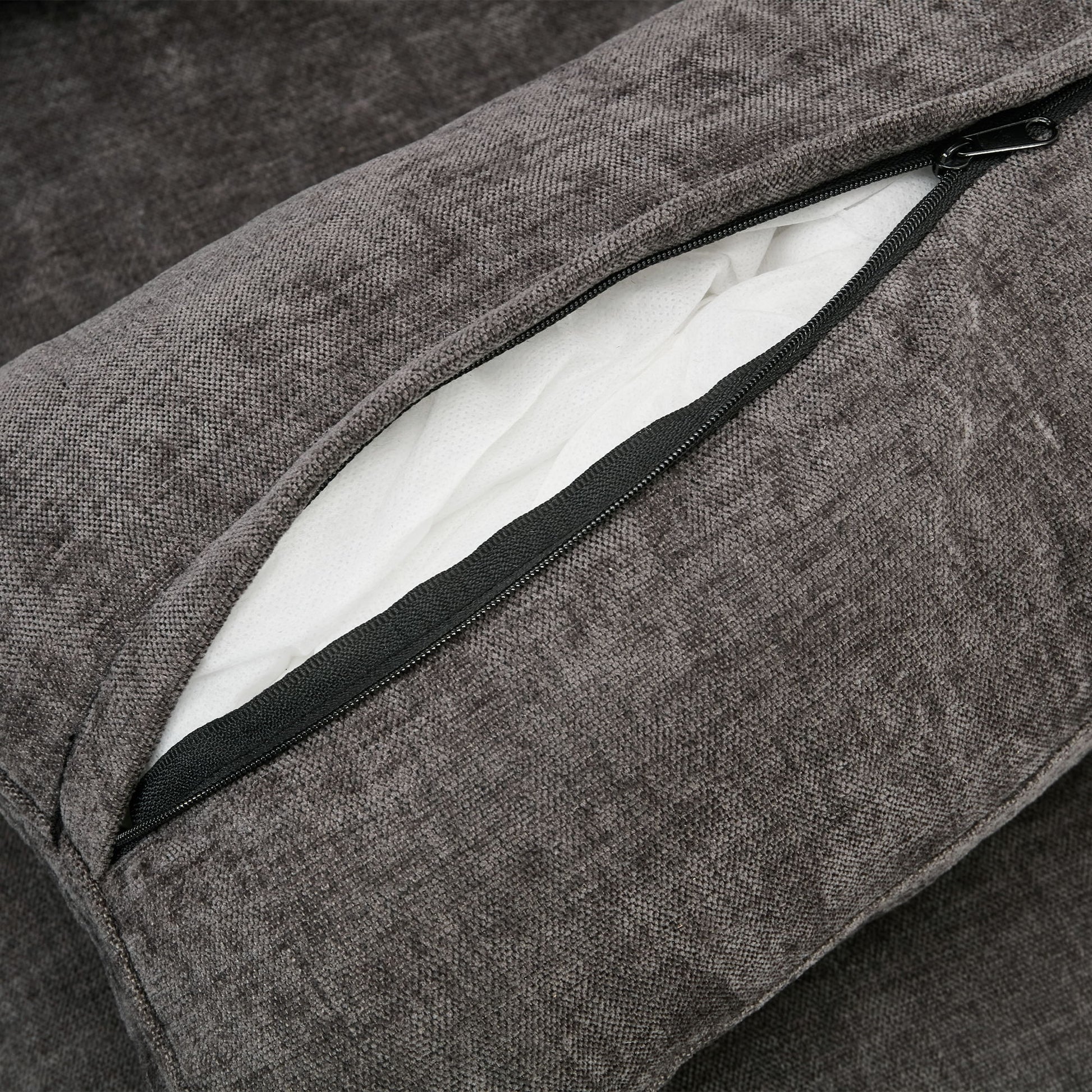 Cozy Upholstered 3 Seater Sofa Plush Cushion For Living Room - Best Buy Furniture