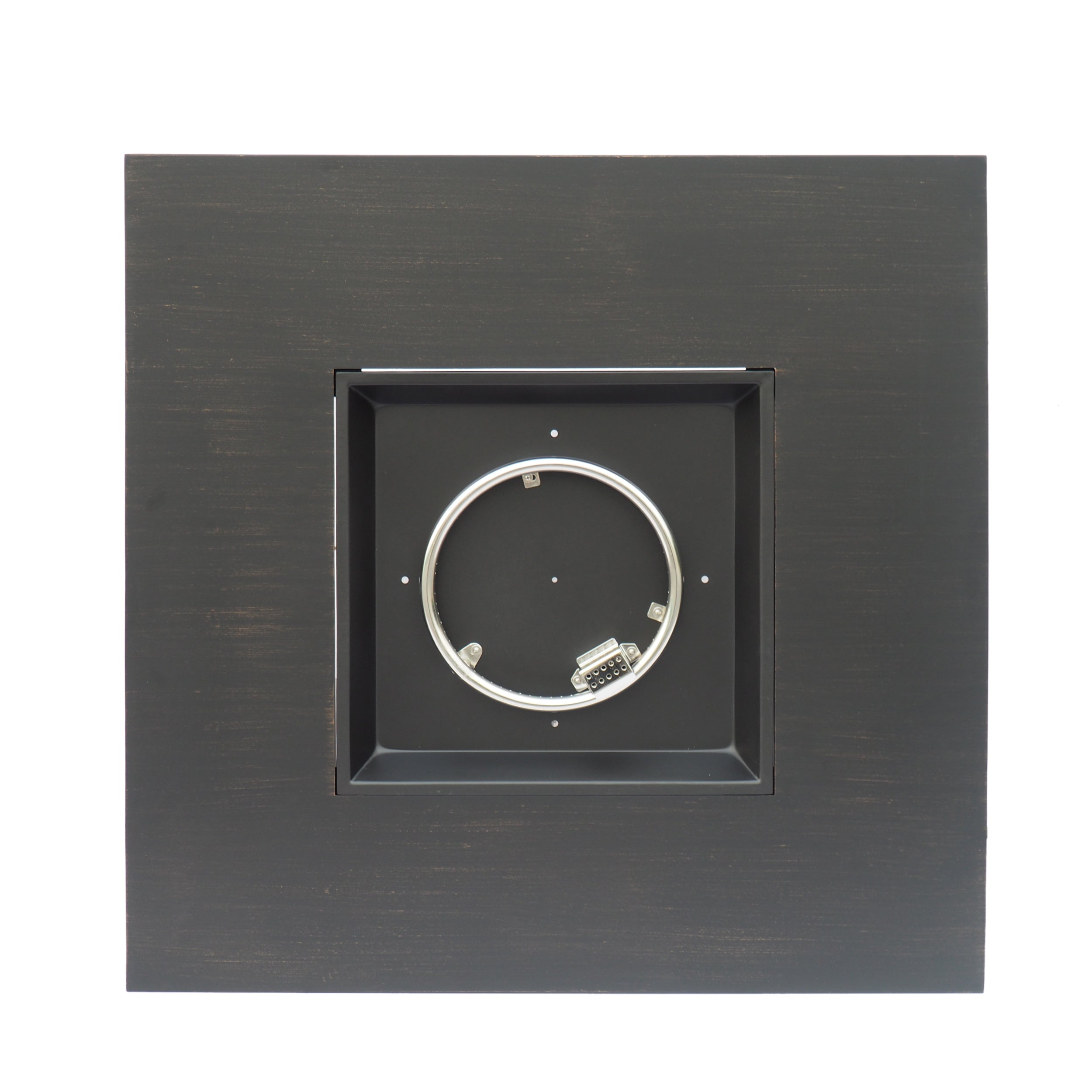 Wellington Stylish 40" Square Fire Pit in Brown and Gold Iron