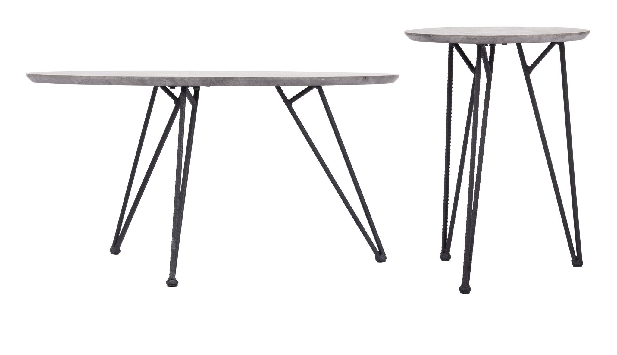 Kerris - Coffee Table Set - Gray & Black